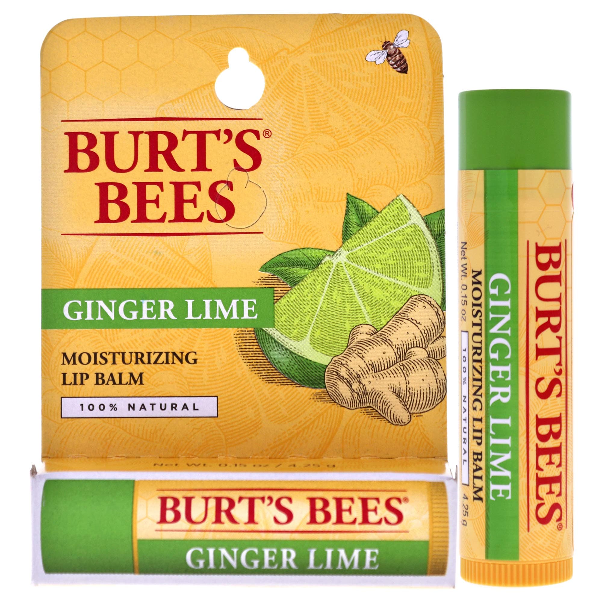 Burt's Bees Ginger Lime Moisturizing Lip Balm