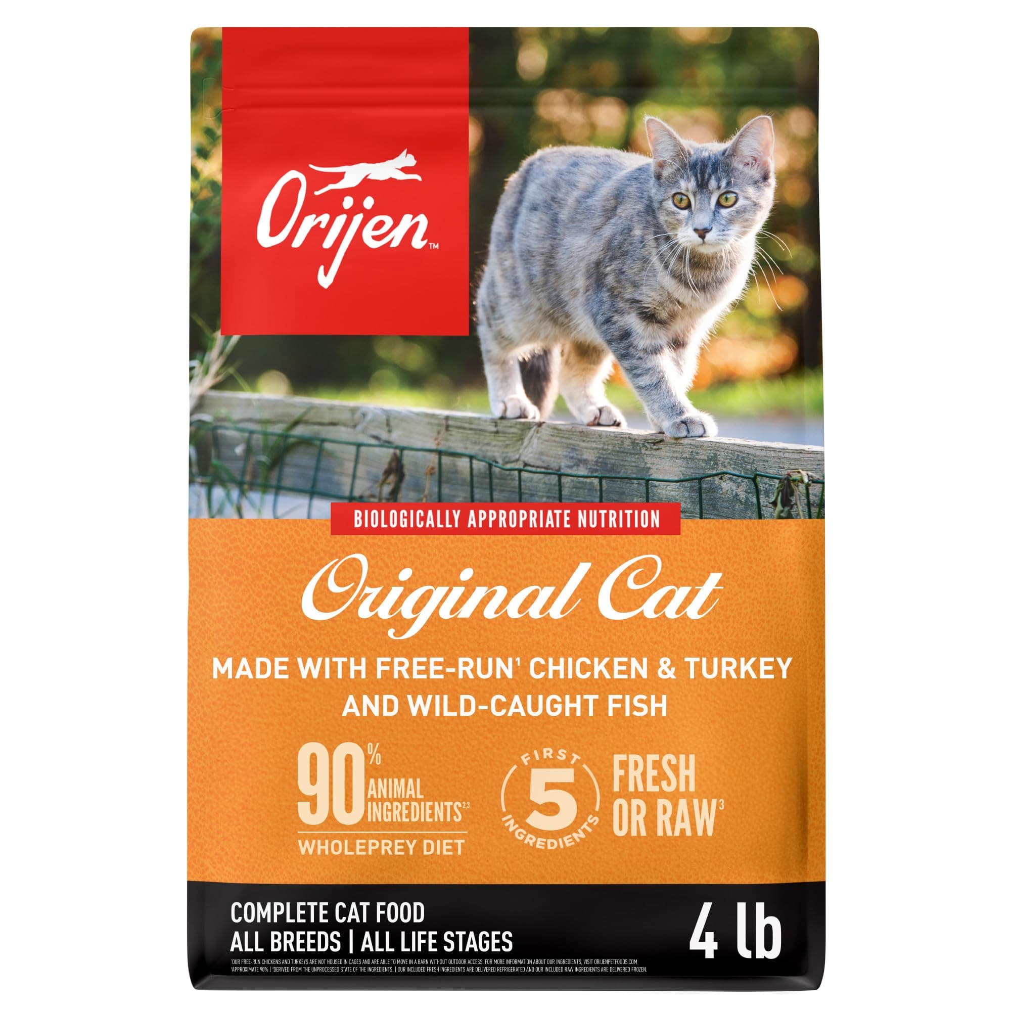 Orijen Dry Cat and Kitten Food, 4 lb