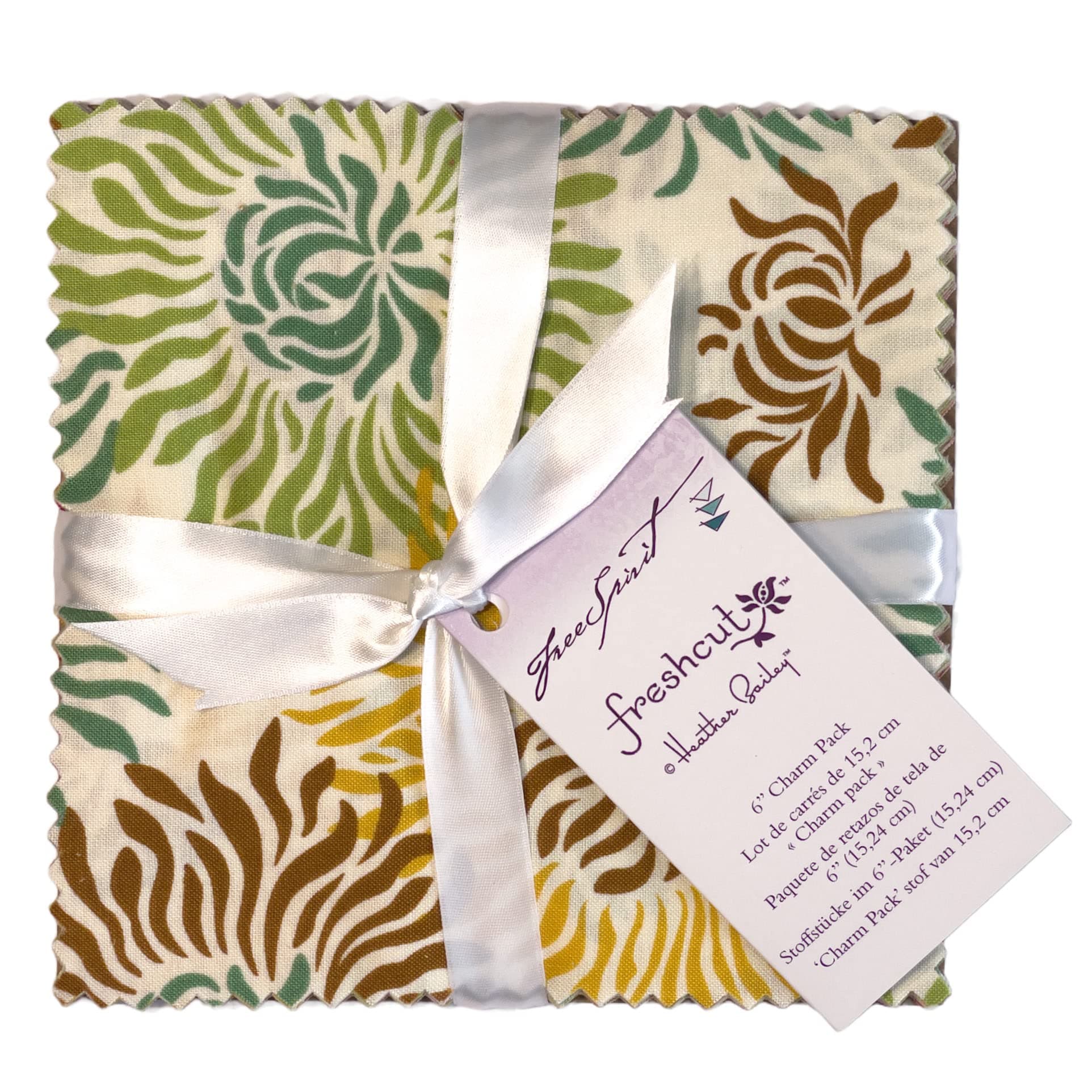 Freshcut Charm Pack (30 Pieces) by Heather Bailey for FreeSpirit 6 x 6 inches (15.2 cm x 15.2 cm cm) Fabric Squares