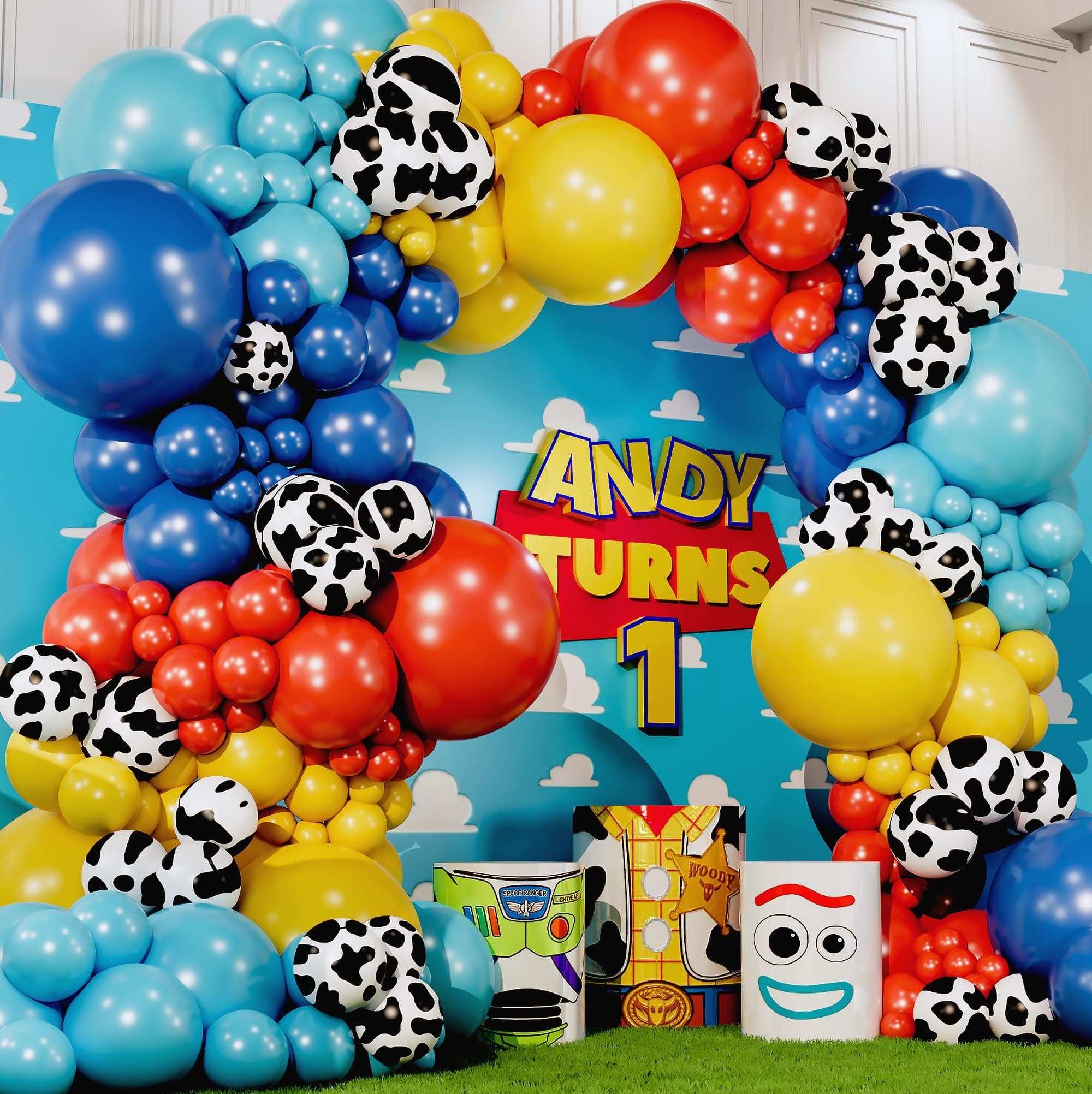 ALL-IN-1 Toy Story Balloons Garland Kit & Arch for Toy Story Birthday Party a...