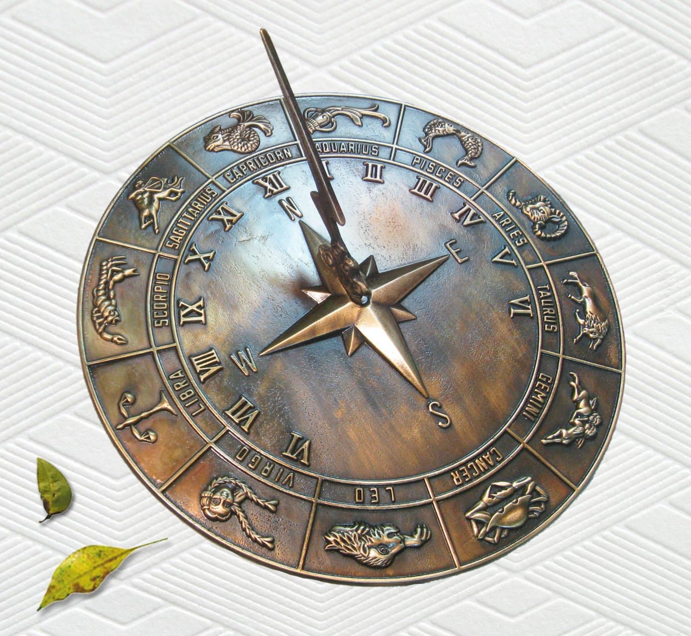 Brass Constellations Sundial - 12" inches Wide
