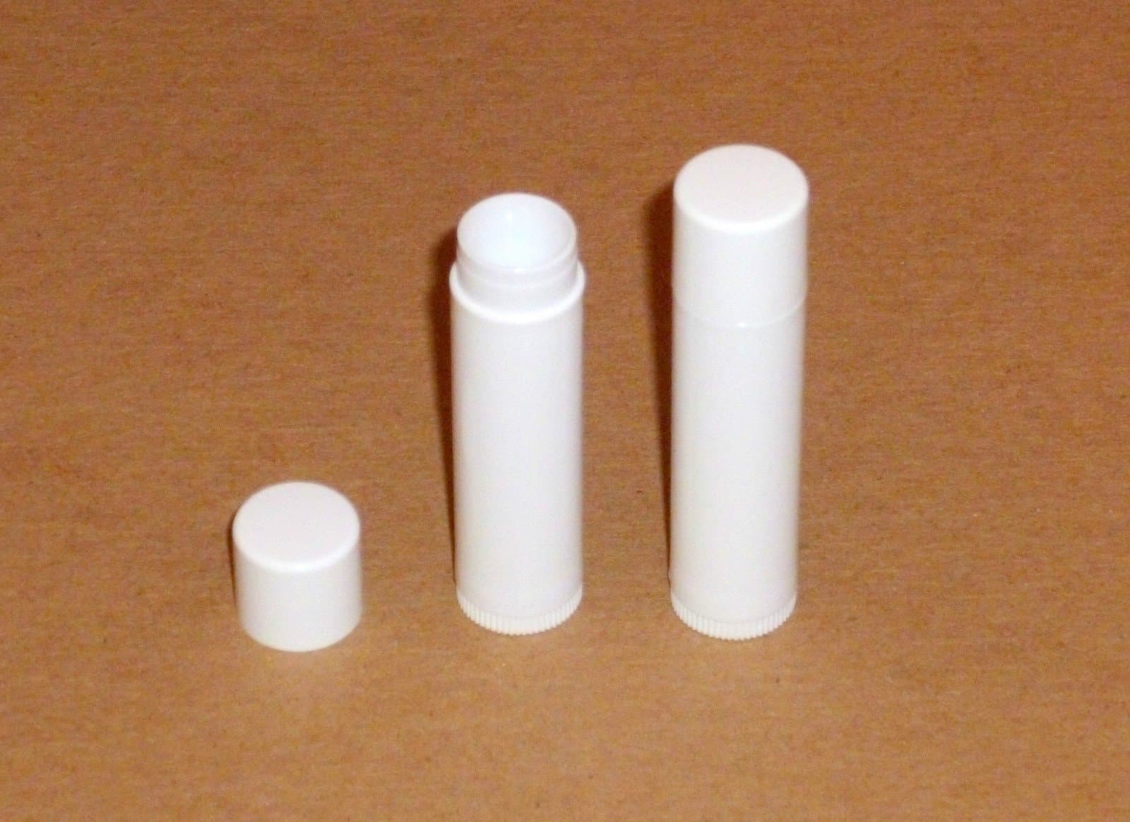 100 New Empty White Lip Balm Chapstick Tubes Containers .15 oz / 5 ml Tube Make Your Own Chapstick Lip Balm DIY at Home with Caps