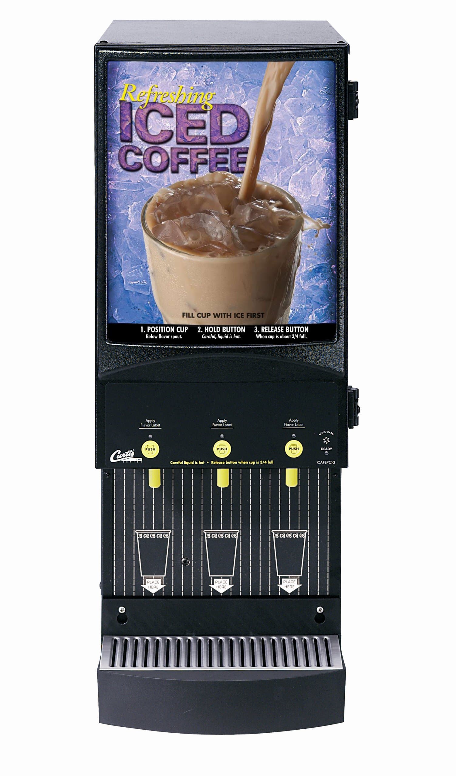 Wilbur Curtis Café Primo Iced Coffee System 3 Station Iced Coffee (4 Lb Hoppers) - Commercial Iced Coffee Machine - CAFEPC3CS10900 (Each)