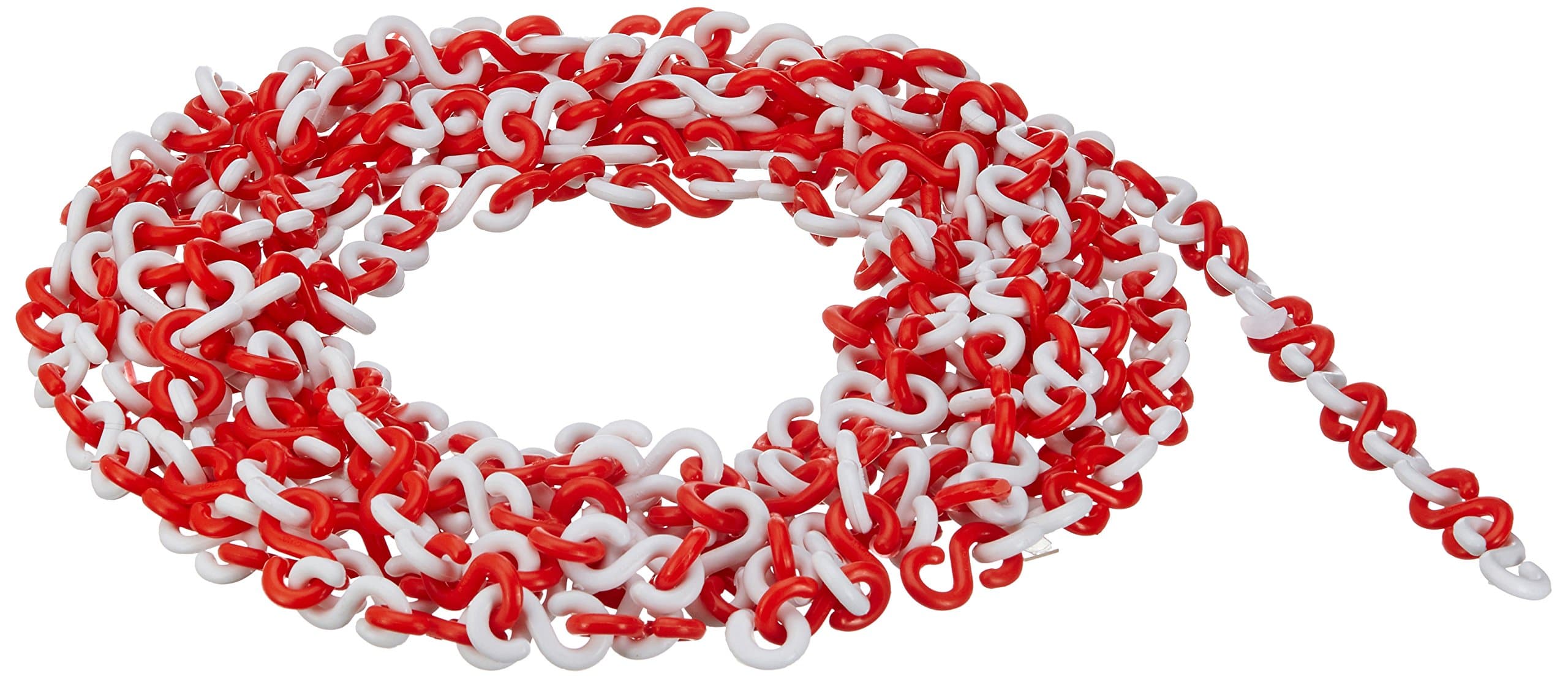 Plastic Chain AK-PCS - Size 8 mm x 48 mm, Red and White (Pack of 10)