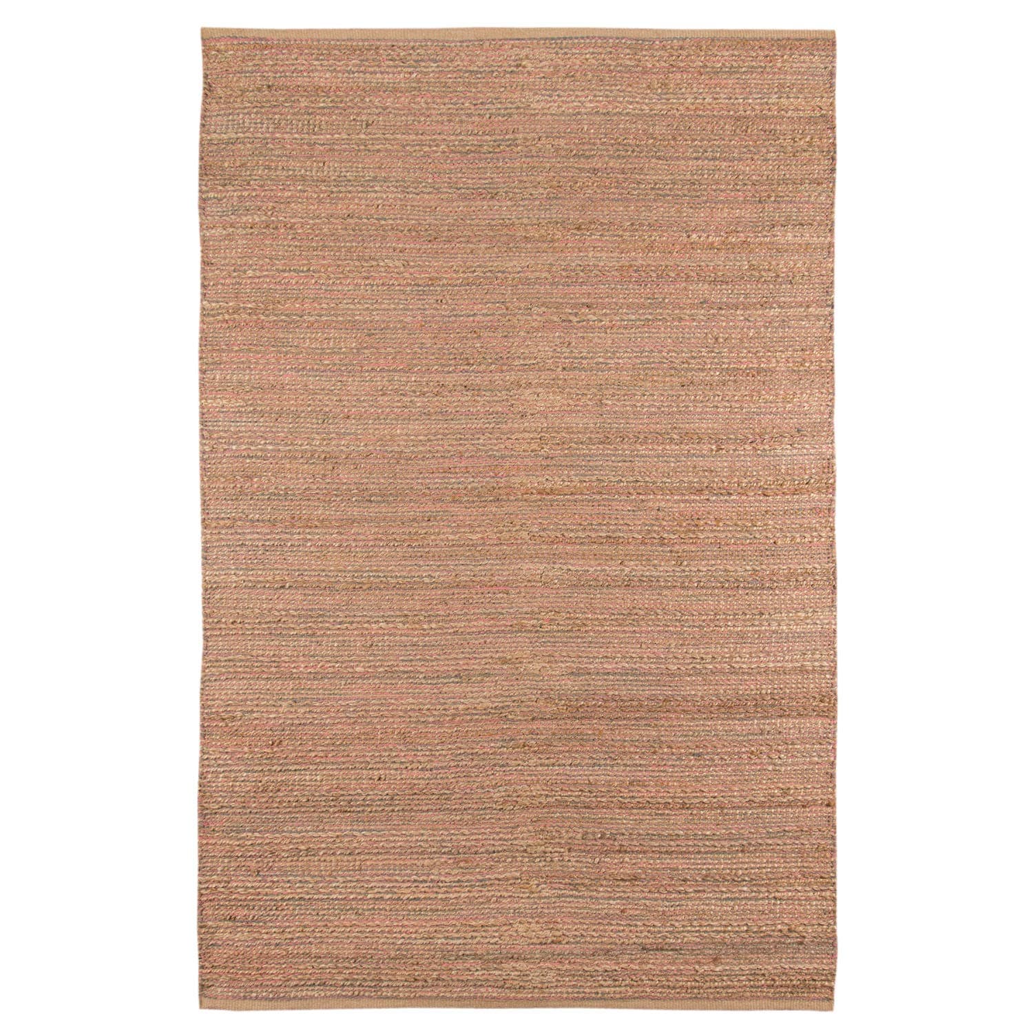 AMER Naturals 4 Flat-Weave Area Rug, 8x10, Pink