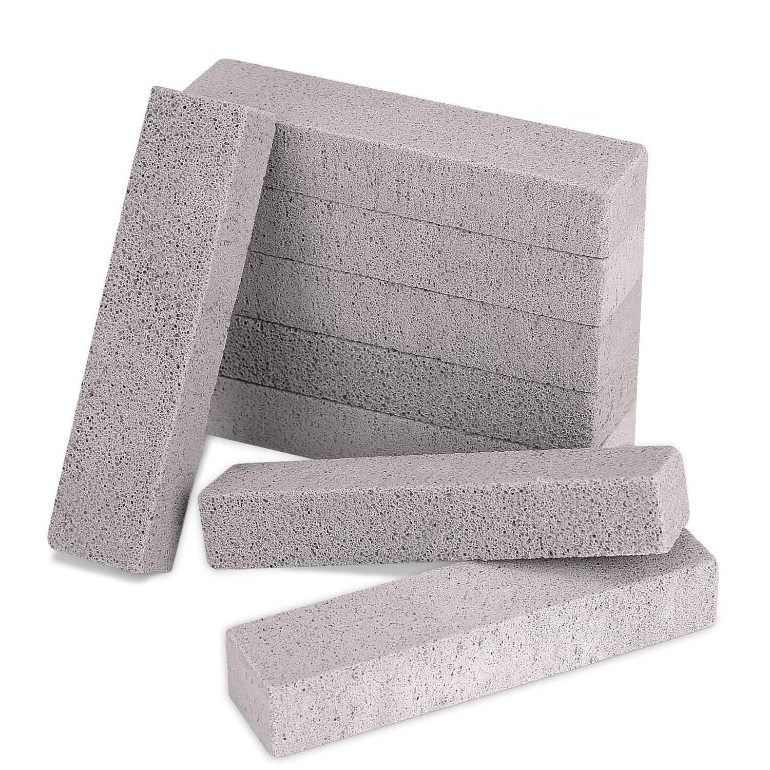 Pumice Cleaning Stones for Toilet Scouring Pads Grey Pumice Sticks to Remove Stains on Toilet,Swimming Pool,Kitchen,8 Pack