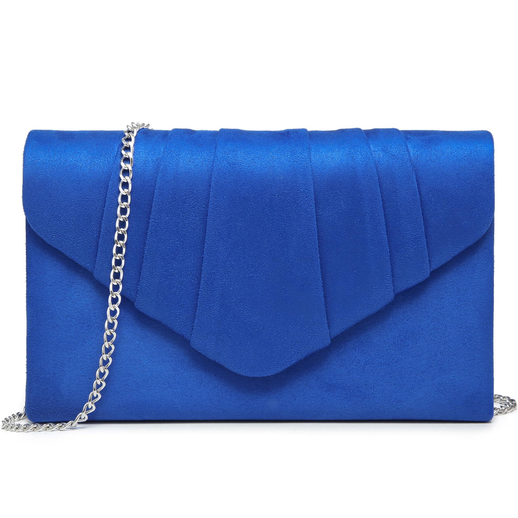 Women's Evening Bag Pleated Envelope Clutch Handbag Wedding Party Bridal Purse