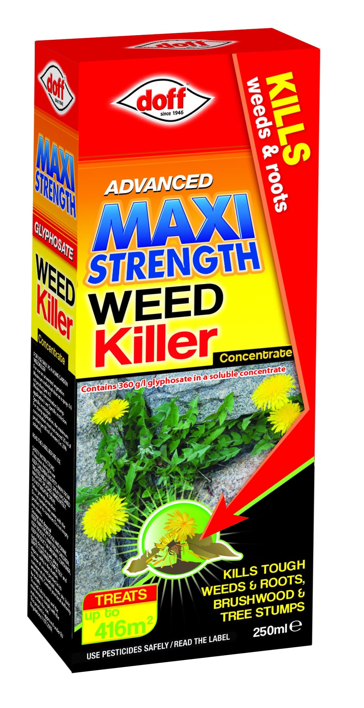 Doff 250ml Super Concentrated Tough Weeds and Brushwood Killer