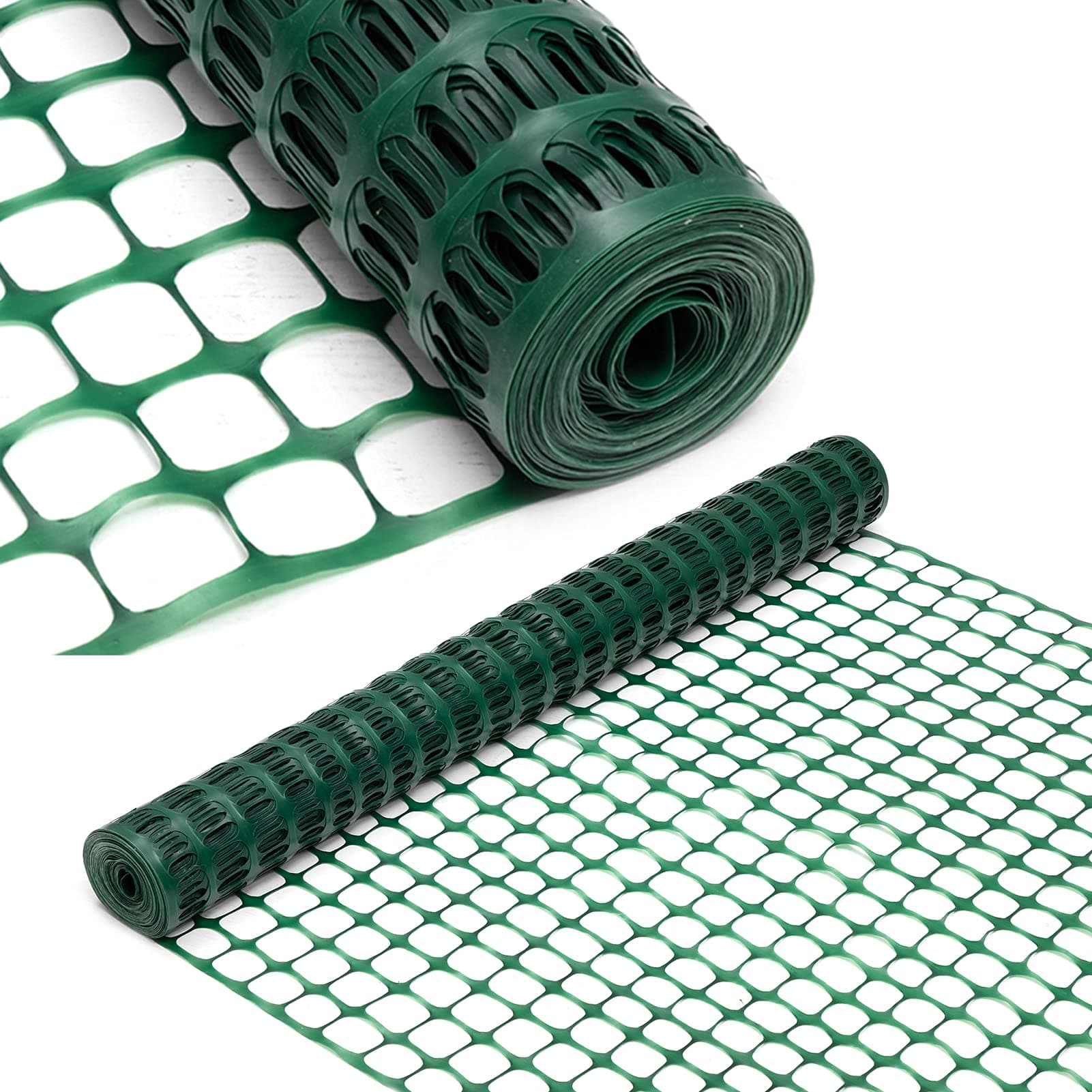 Safety Fence, 4 x 100 FT Green Plastic Mesh Fence Roll Barrier Netting for Construction Fencing Animal Fencing Garden Fencing and Event Fencing
