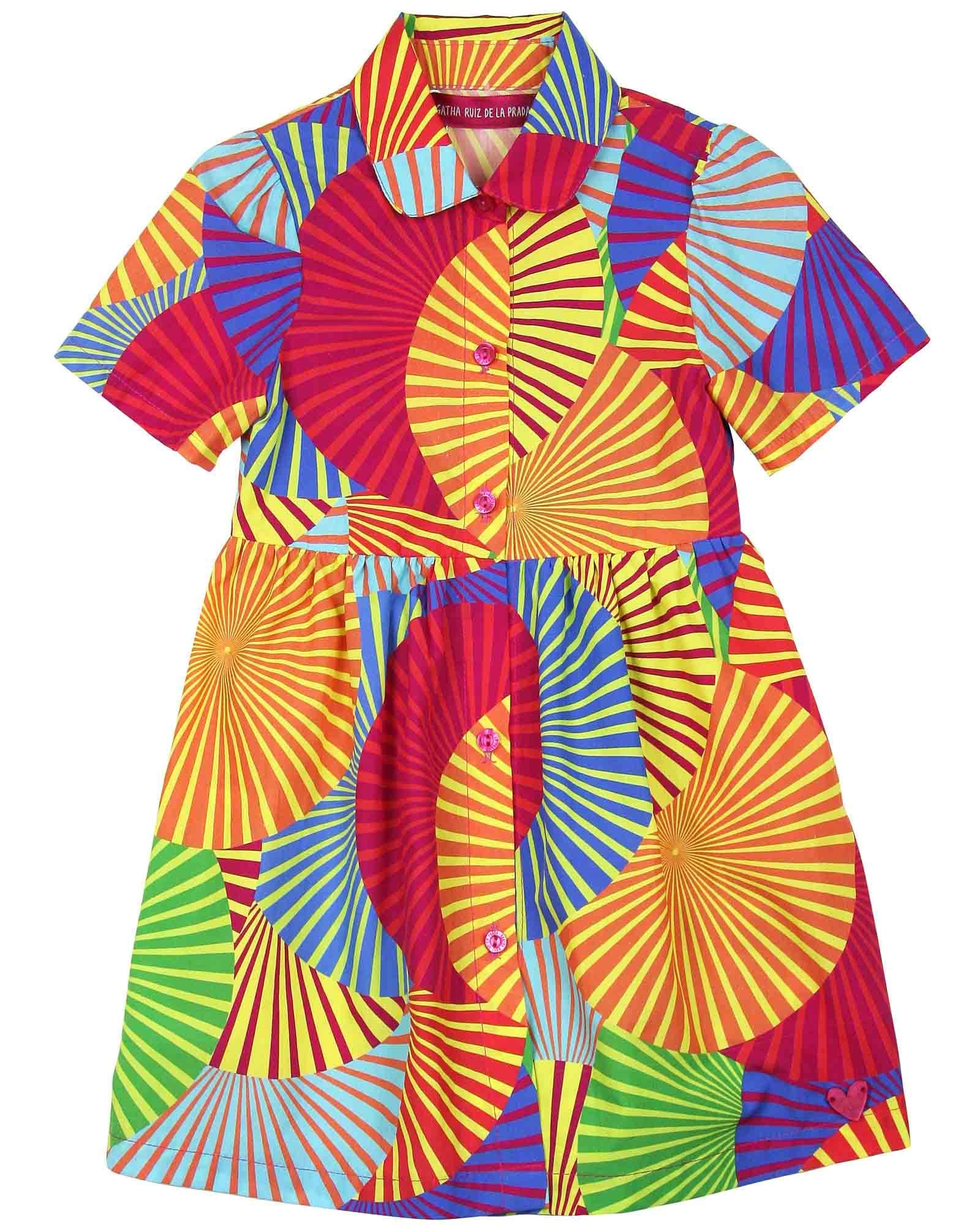 Agatha Ruiz DE LA Prada Girl's Africa Print Dress, Sizes 4-12