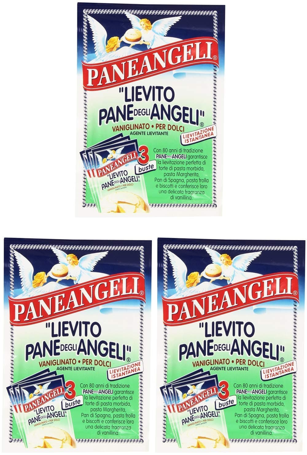 Lievito Vanigliato 48g Bake Cake Vanilla Yeast (3 Bags 16g Each)