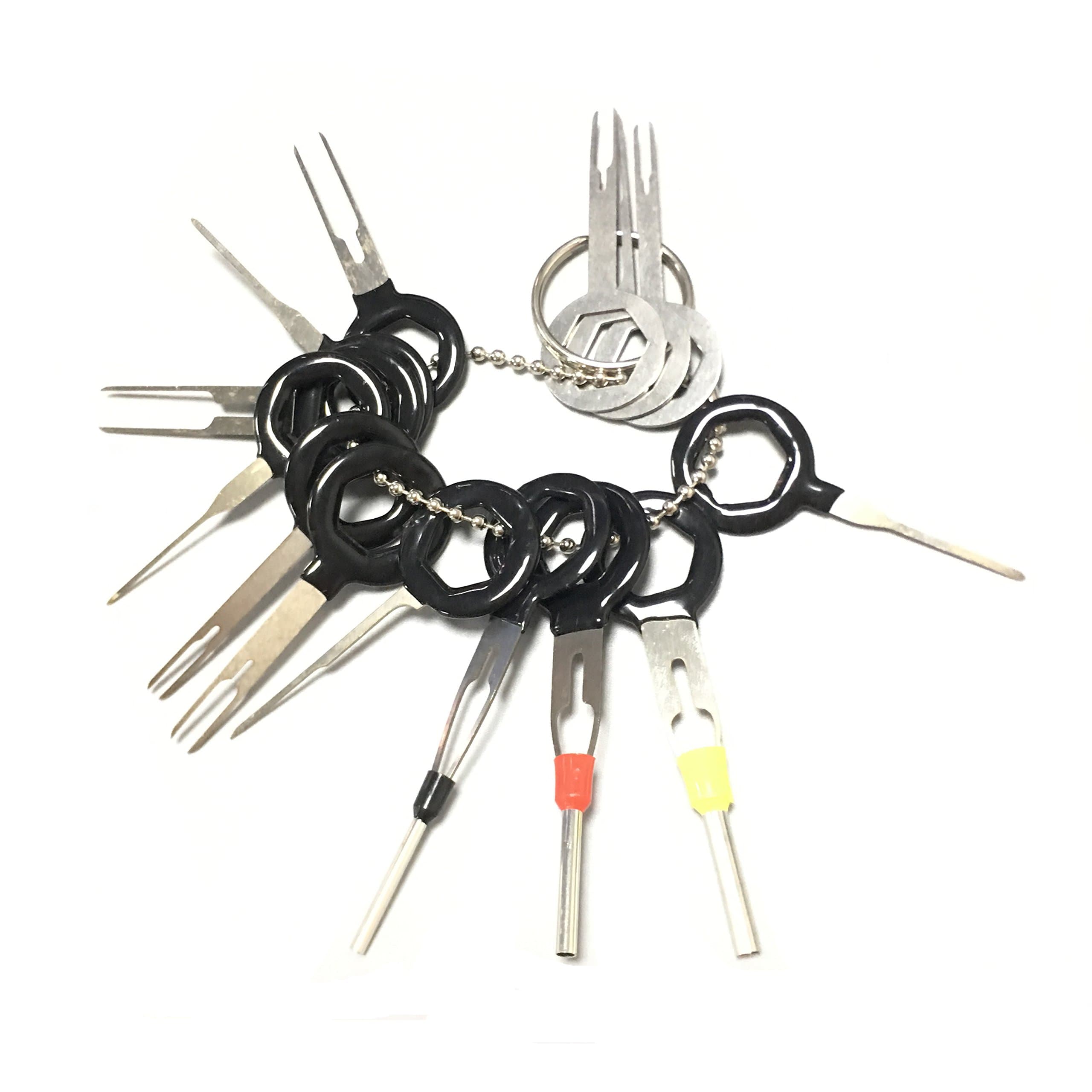 Adduswin T0025C Auto Car Plug Circuit Board Wire Harness Terminal Extractor Pick Connector Crimp Pin Back Needle Remove Tool