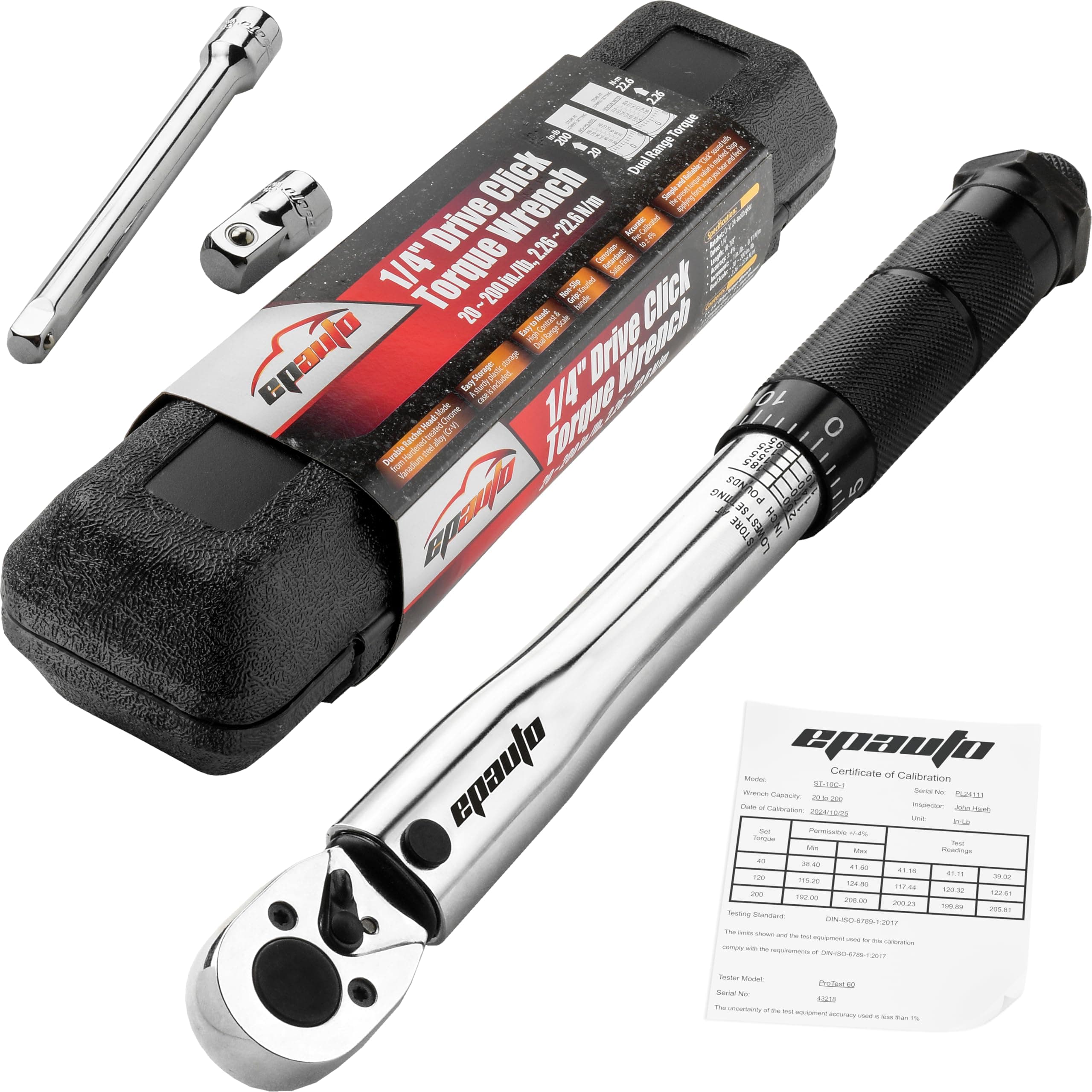 1/4-Inch Drive Click Torque Wrench (20-200 in.-lb. / 2.26~22.6 Nm)