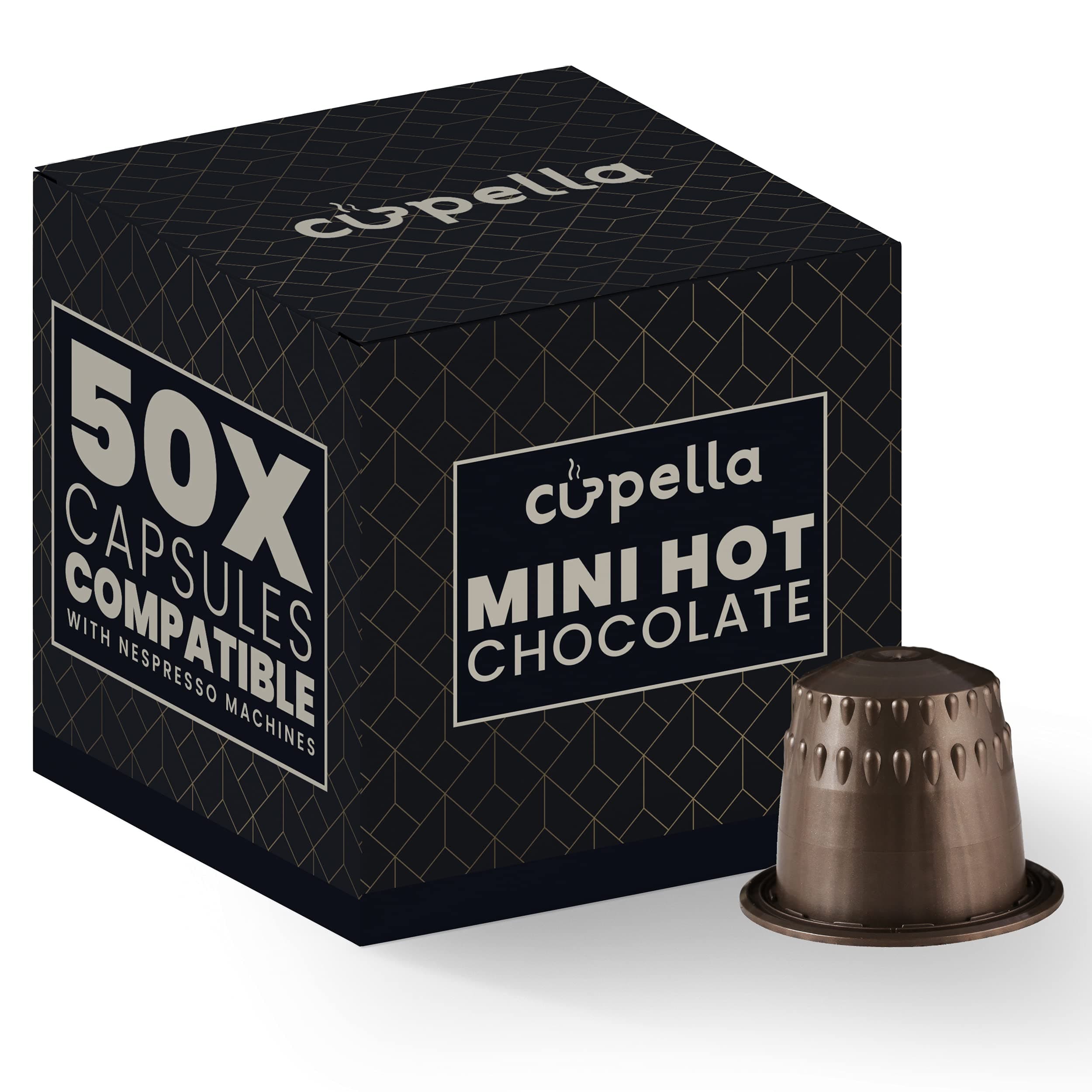- Cupella compatible with Nespresso Hot Chocolate Pods for Original line machines - 50 Ct Nespresso Chocolate pods Italian