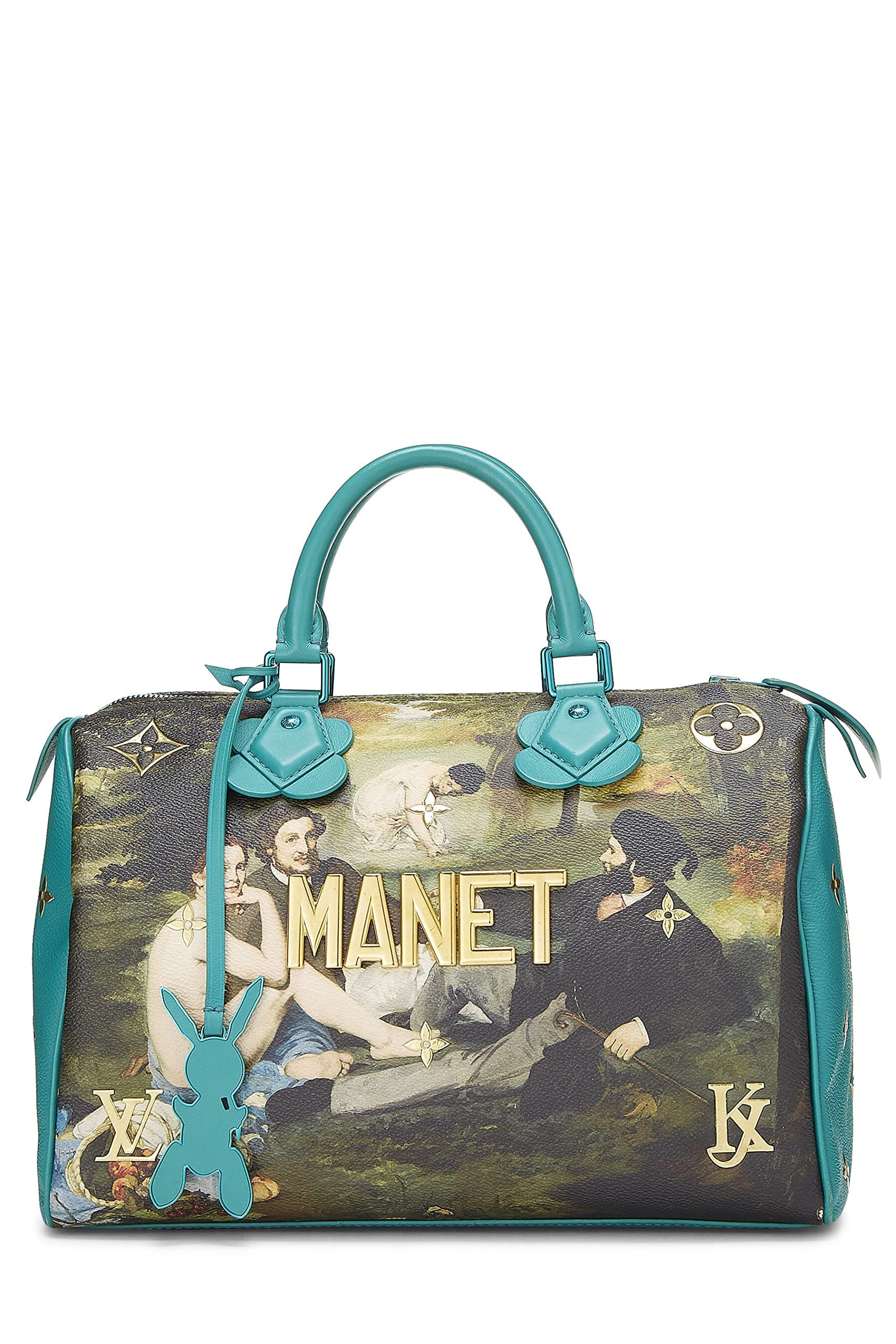 Louis VuittonPre-Loved Jeff Koons x Louis Vuitton Manet Masters Speedy 30, Blue