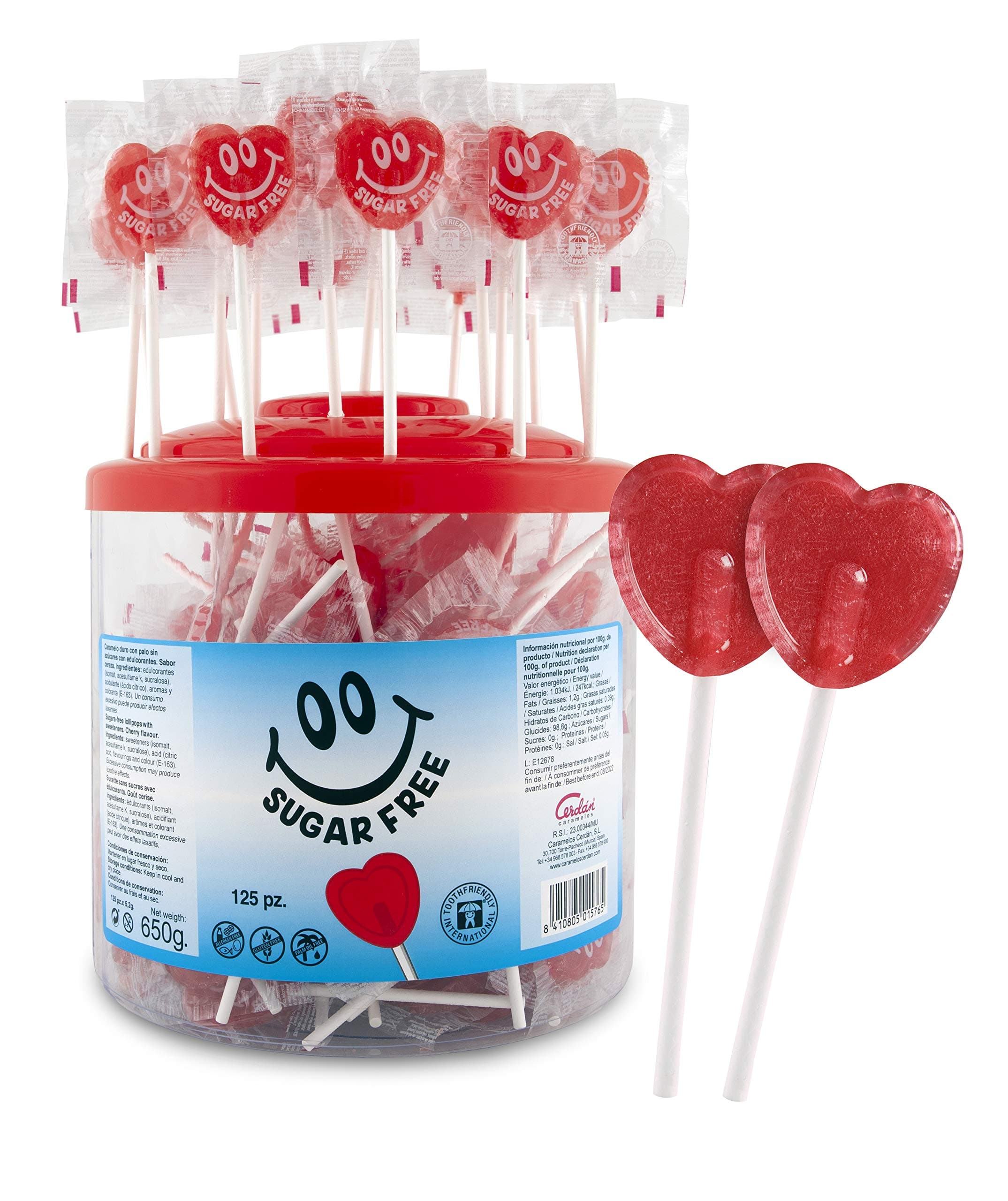 Caramelos Sugar Free Flat Lollies, 200-Count