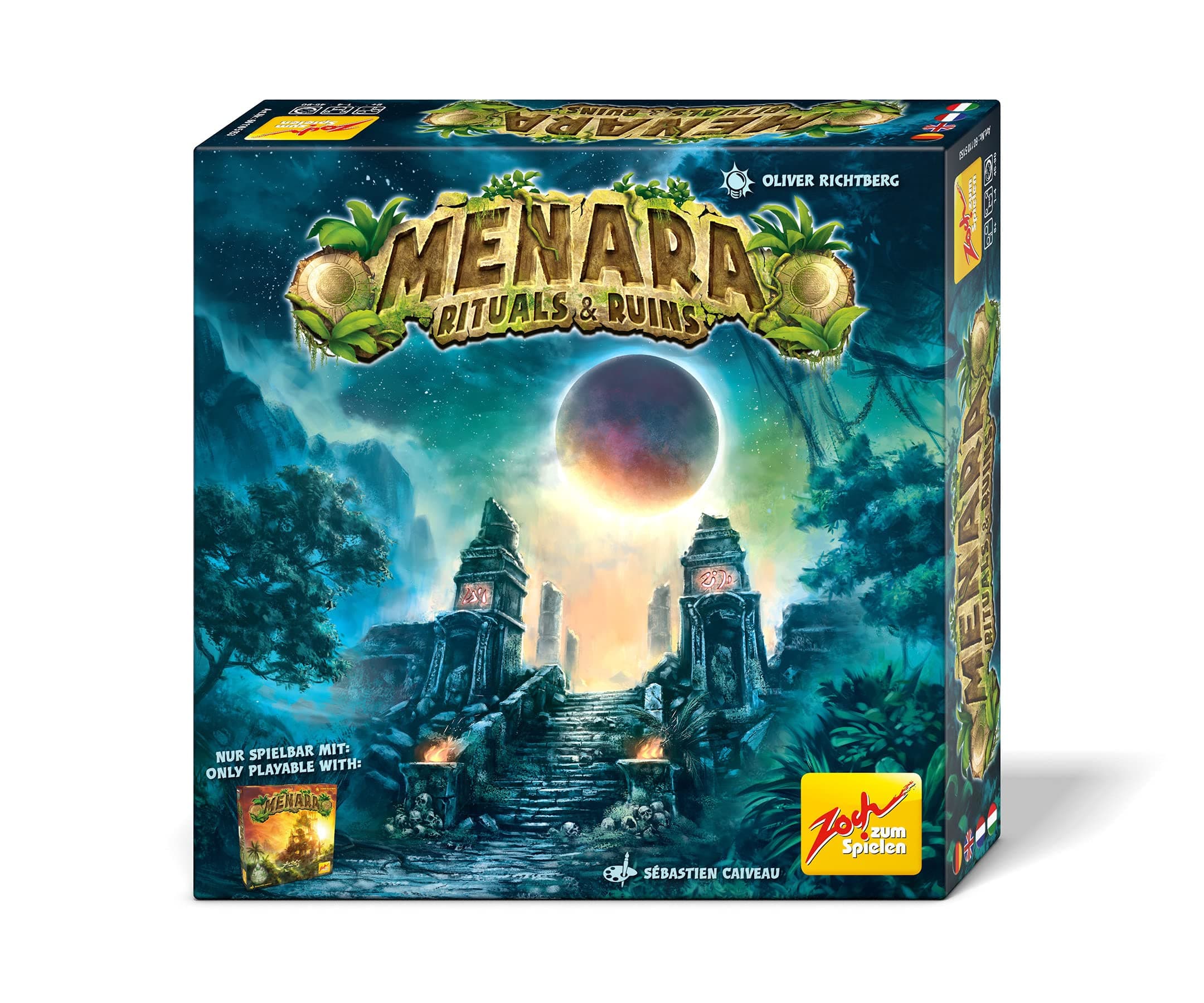 Zoch 601105153 Menara, Rituals and Ruins, Menara Extension to the Basic Game, Cooperative Game for 1 to 4 Far-sighted Builders
