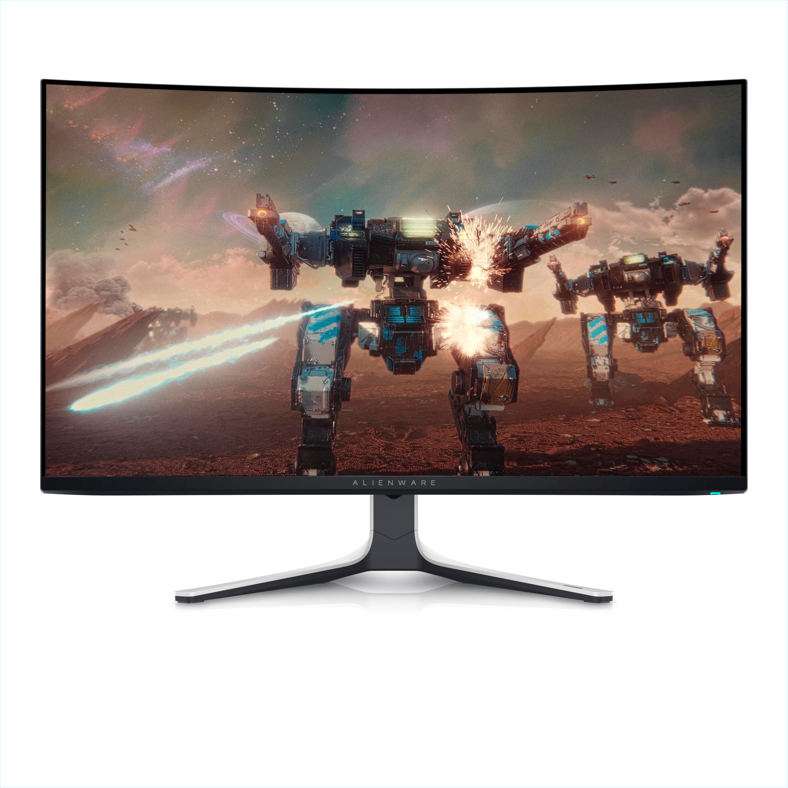 Alienware AW3225QF 32 Inch 4K UHD (3840x2160) 1700R Curved Gaming Monitor, 240Hz, QD OLED, 0.03ms, NVIDIA G-SYNC Compatible, HDR, Dolby Vision, USB-C, DisplayPort, 2x HDMI, 4x USB, 3 Year Warranty