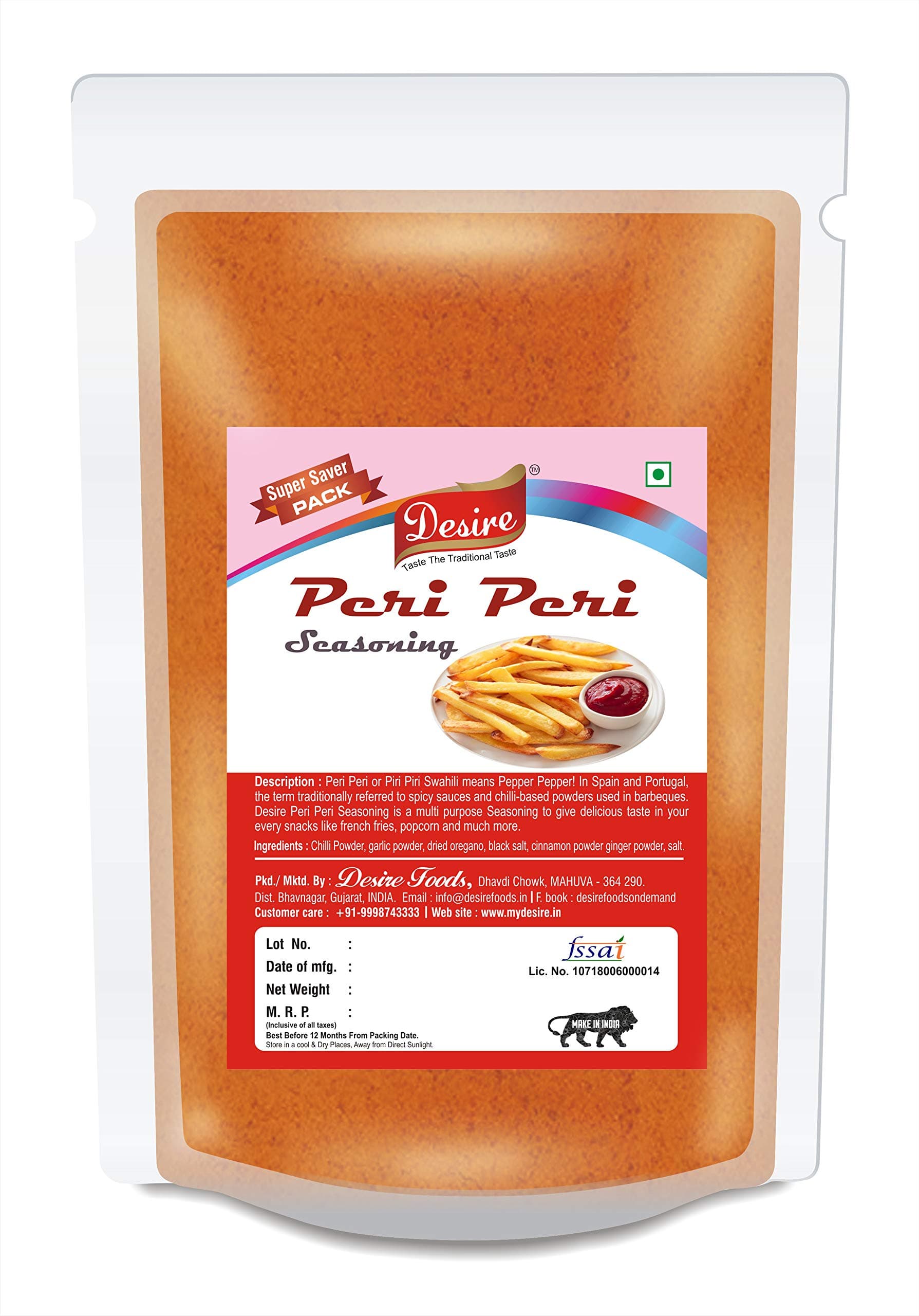 Peri Peri Masala 1 Kg |Spices Mix for Multi Purpose Seasoning.