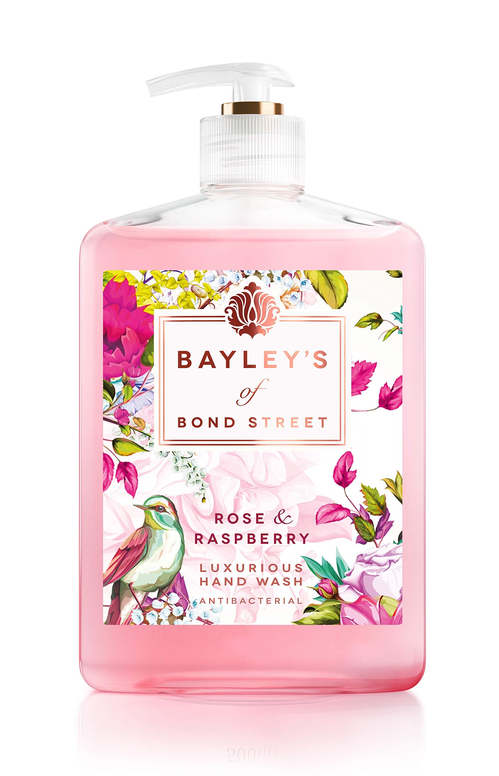 Bayleys of Bond Street Rose and Raspberry Antibacterial Hand Wash, 500 ml