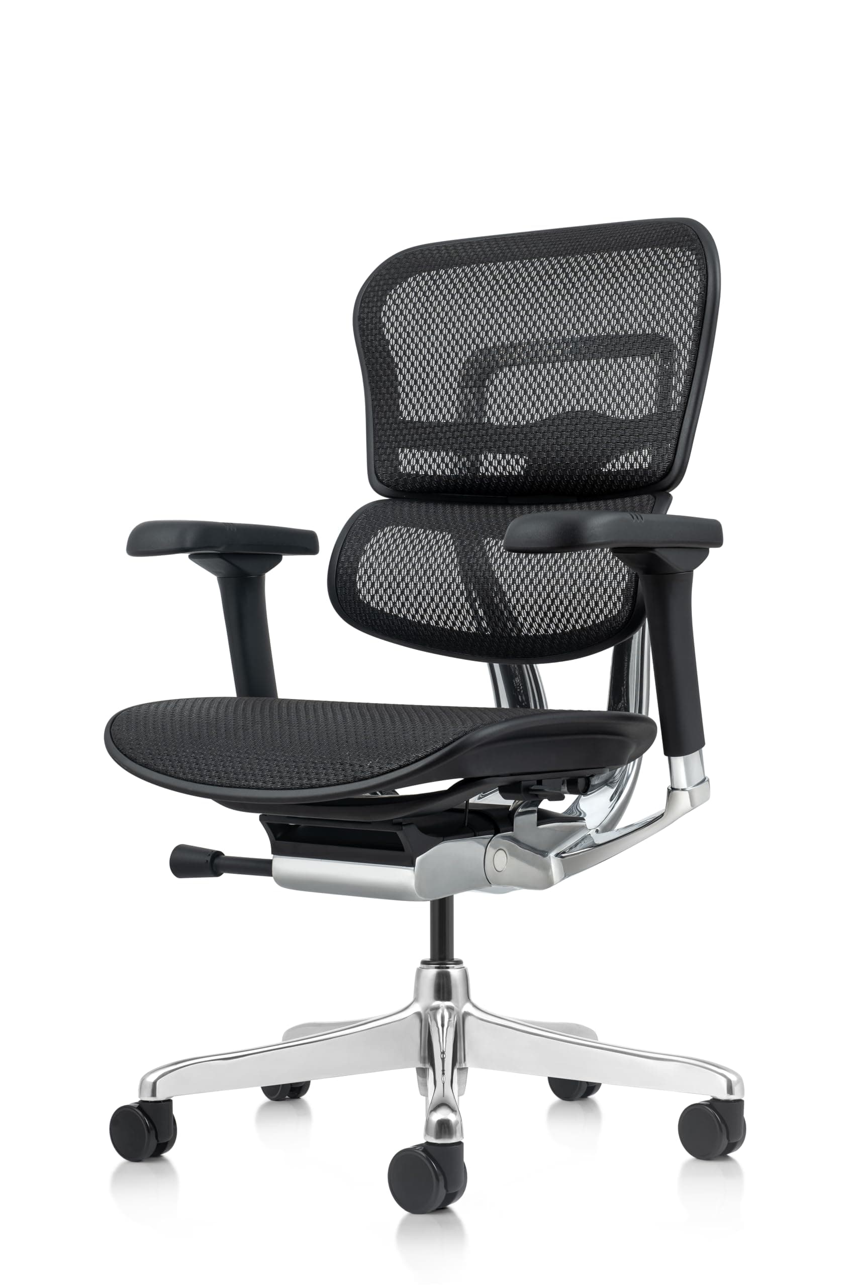 Eurotech ME8ERG GEN2 High Back Mesh Office Chair with Tilt Tension Control, Tilt Lock, Back Angle, Back Height, Synchro Tilt, Seat Height, Seat Depth, and Arm Height Adjustments, Black