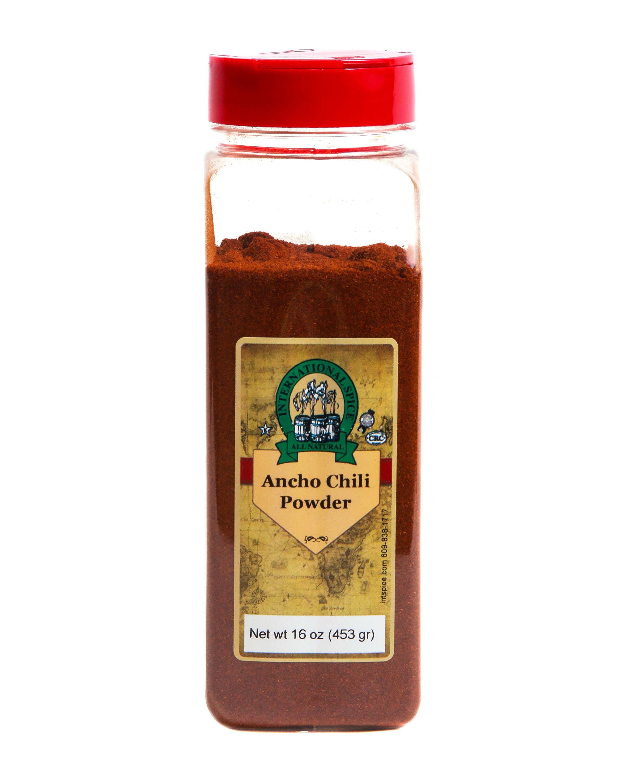 International SpicePremium Gourmet Spices- ANCHO CHILI POWDER-: 16 OZ