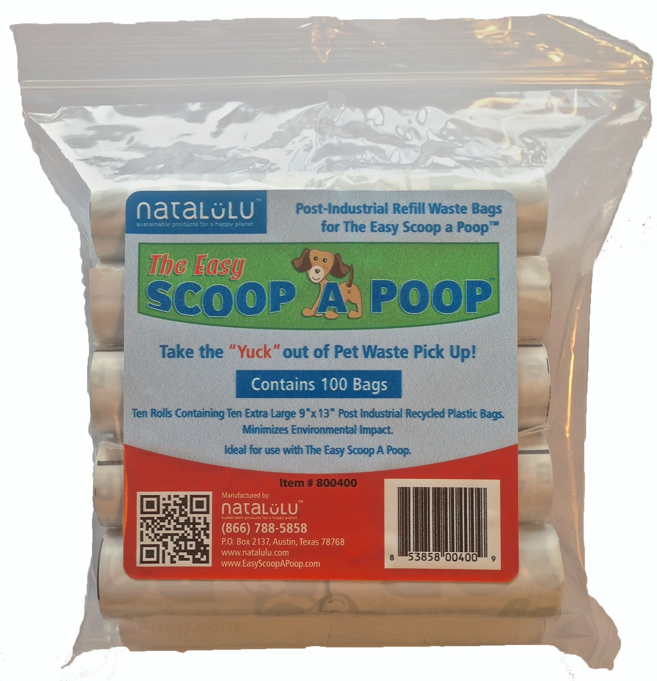 The Easy Scoop A Poop 100 Refill Bags from Natalulu, LLC