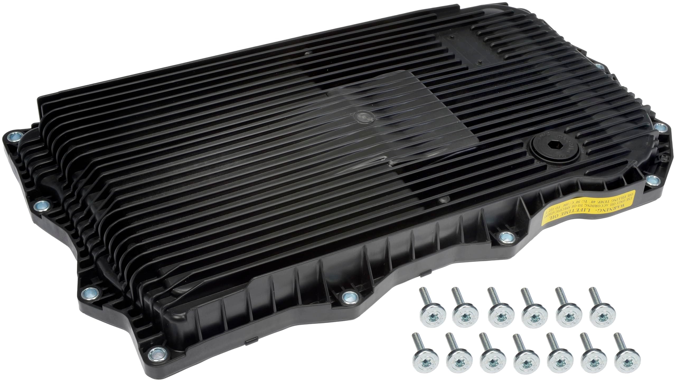 Dorman 265-853 Transmission Pan With Drain Plug, Gasket And Bolts Compatible with Select Models (OE FIX)