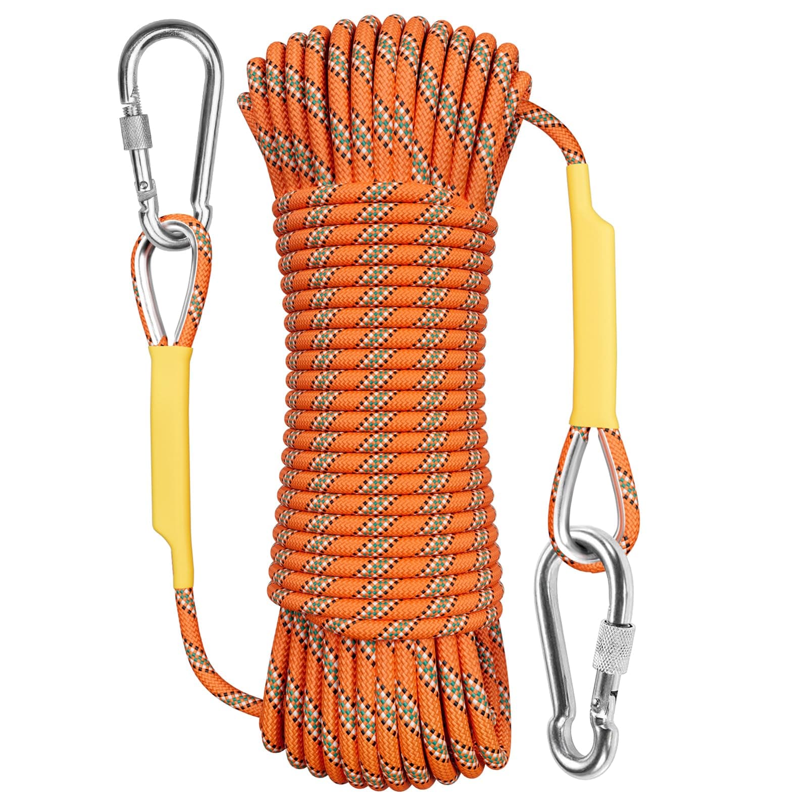 X XBEN Outdoor Climbing Rope 10M(32ft) 20M(64ft) 30M(96ft) 50M(160ft) 70M(230ft) 152M(500FT) 352M(1000FT) Static Rock Climbing Rope for Escape Rope Ice Climbing Equipment Fire Rescue Parachute