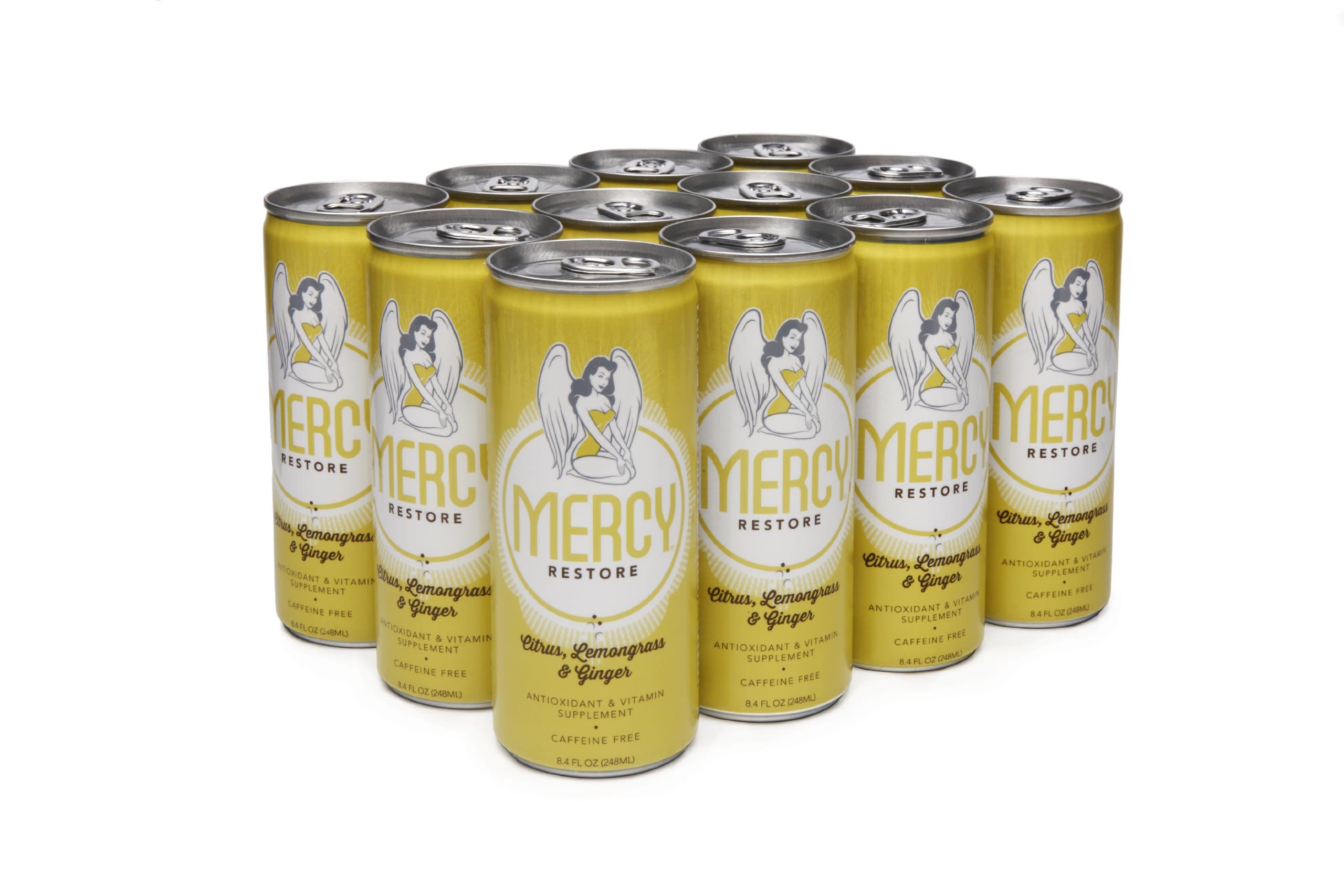Mercy Restore, Ginger Lemongrass Flavor, 8.4 oz (12 Pack)