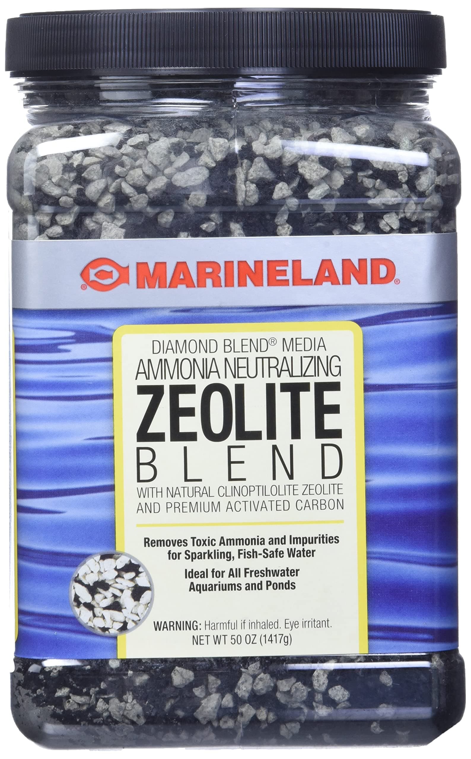 Diamond Blend 50 Ounces, Ammonia-Neutralizing Zeolite And Carbon, aquarium Filter Media