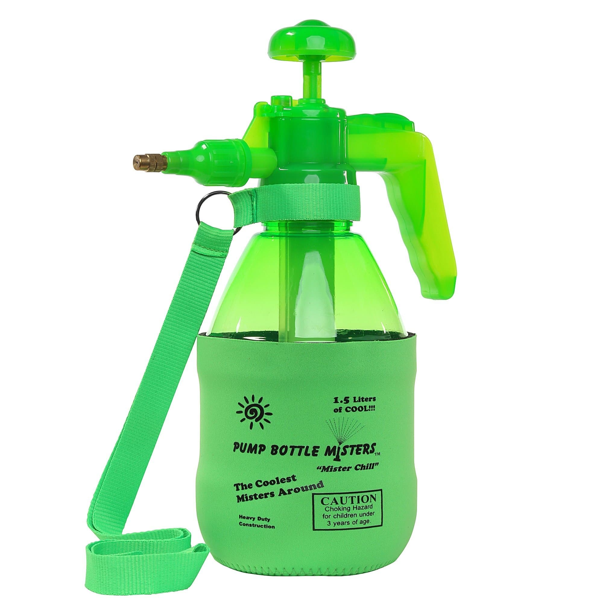 Mister Chill Personal Pump Mister with Pressure Relief Handle, Green