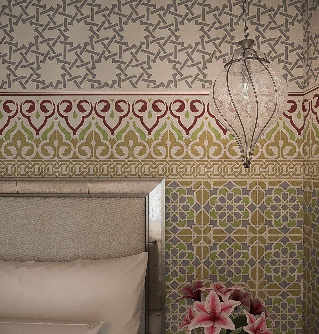 Arabian Nights Universal Stencils Set- Wall, Floor & Furniture Stencils