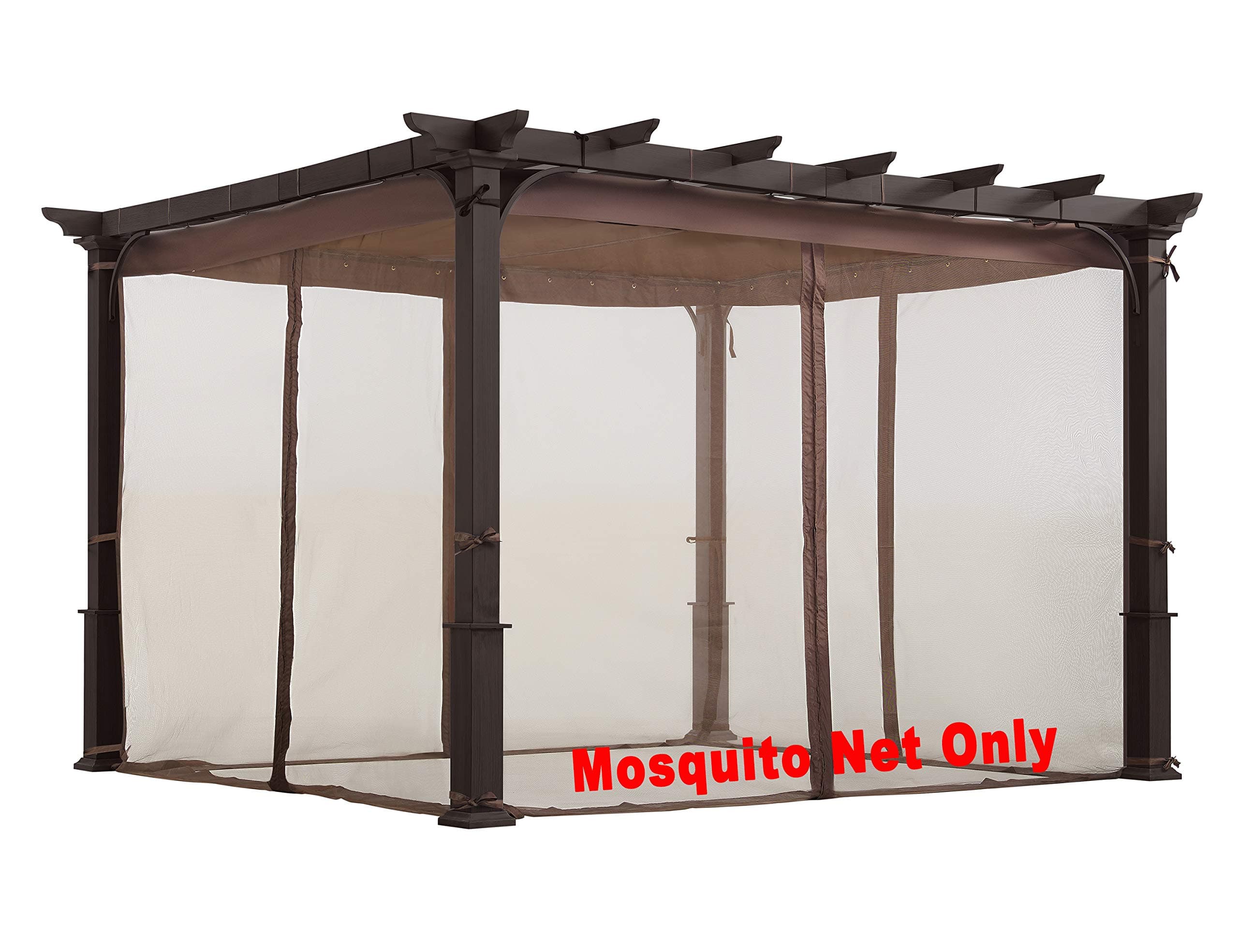 ALISUN Screen House Netting for Flat-Roof Pergola