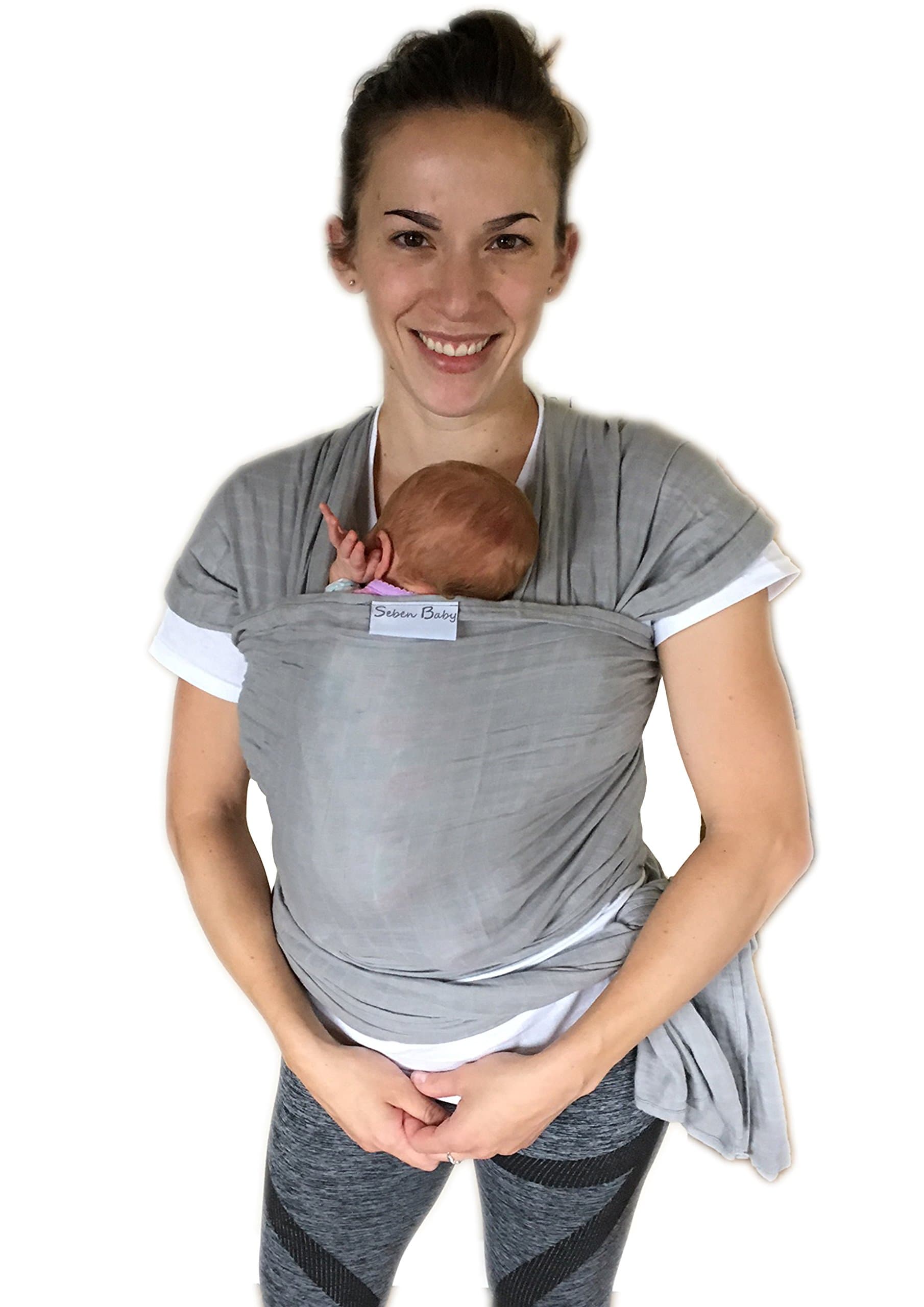 Baby Carrier Sling - Seben Baby - Softer & Breathable - No Stretchy - Perfect for All Season Especially for Summer