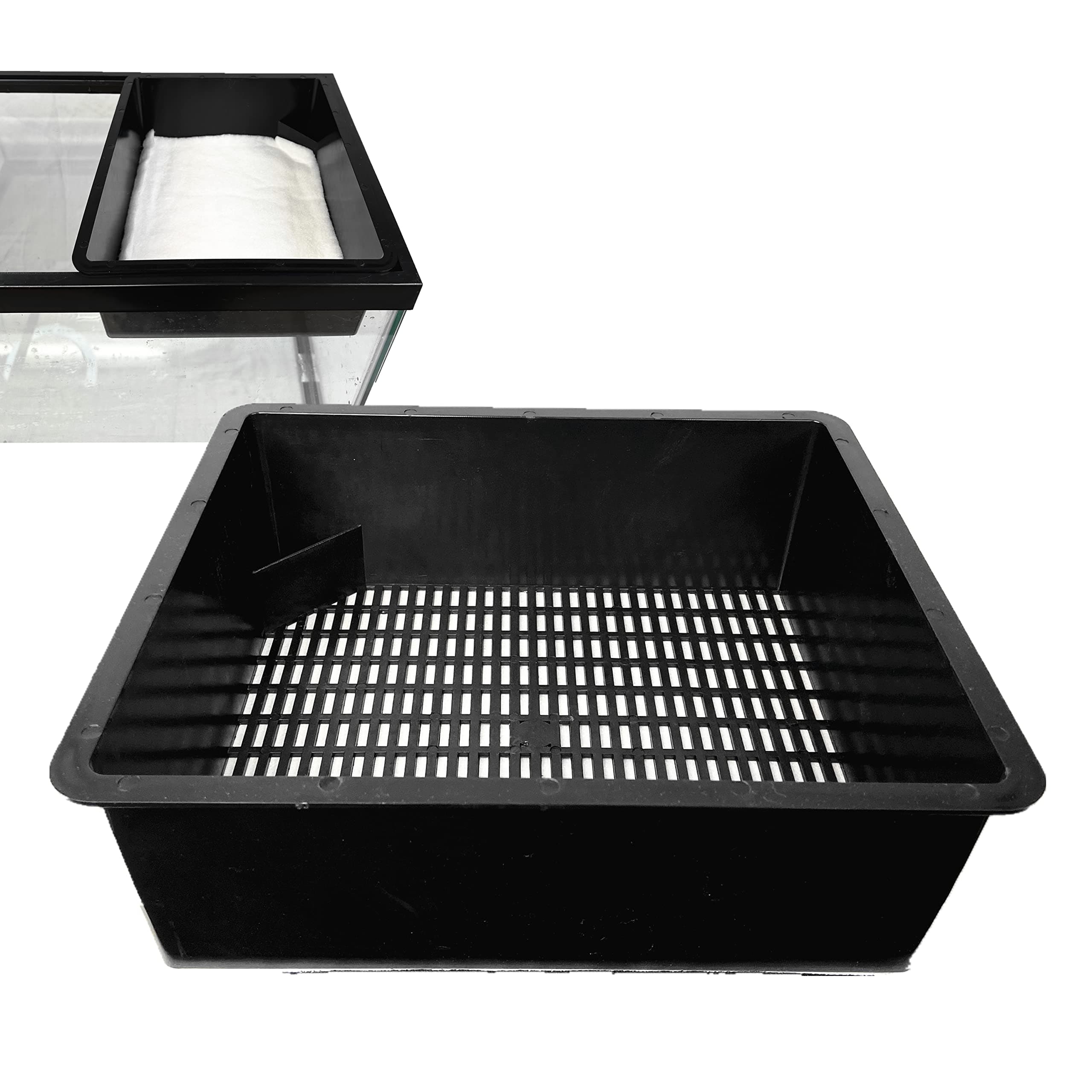 Aquarium Media Basket for 12" Wide Tank 20/29/30/55gal DIY Filter pad Sump Wet Dry Trickle Filter