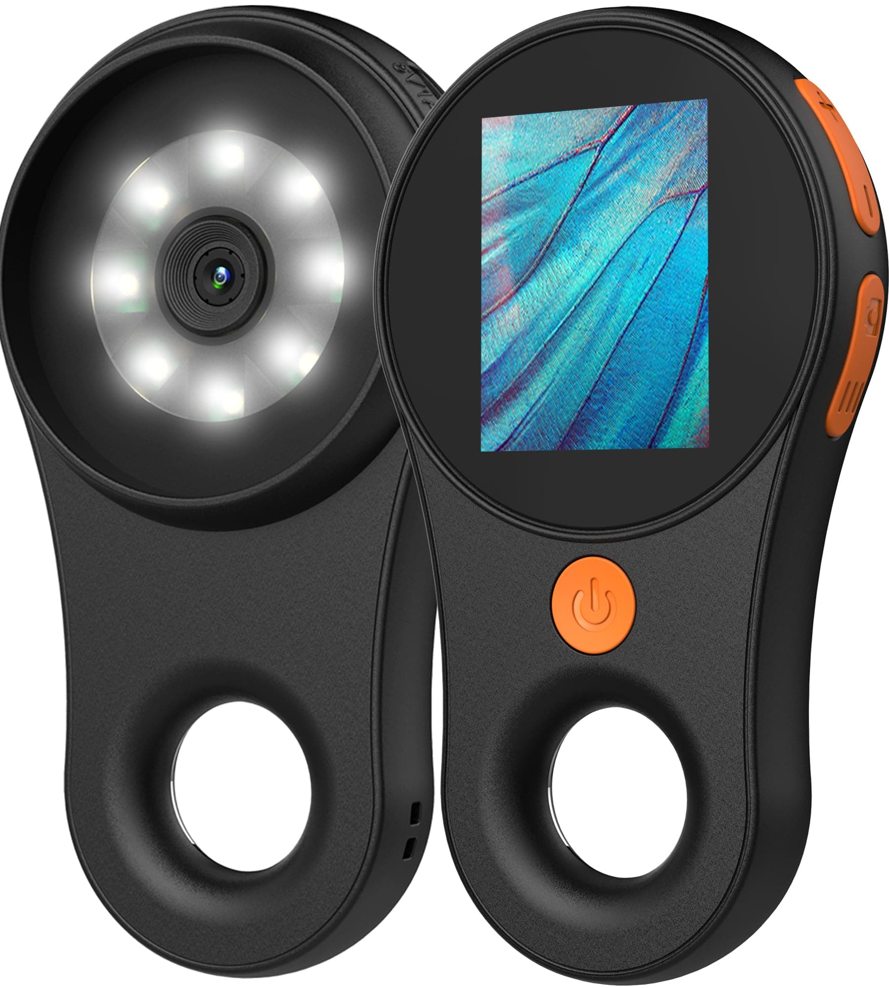 Digital Microscope Handheld 2.0 inch IPS Color Screen,Portable Digital Magnifying Glass 500x,Marco Microscopes,uilt-in 8LED Lights,USB Compatible with PC Windows, Mac OS