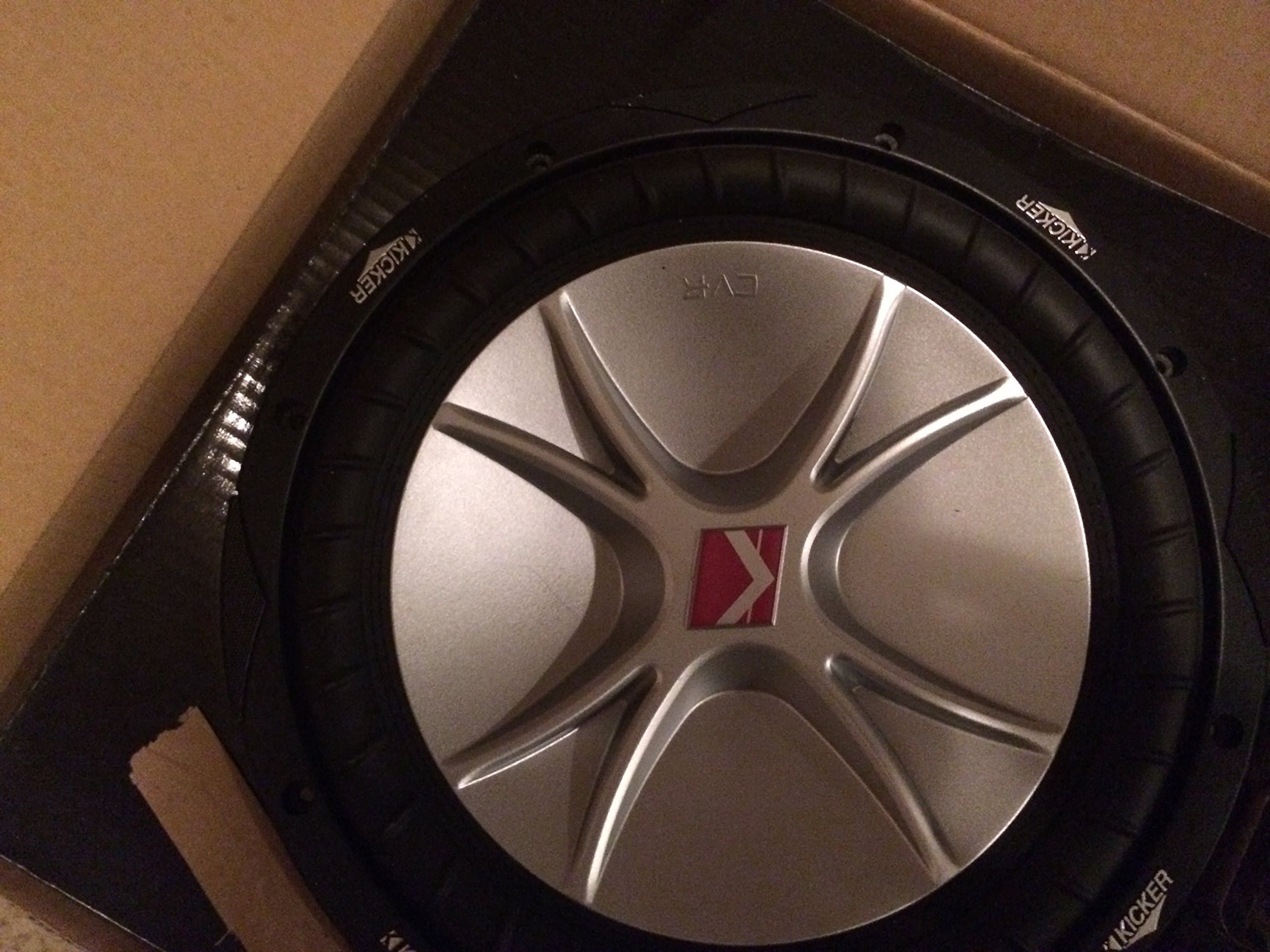 Kicker CompVR 07CVR124 12-Inch 4-Ohm DVC Subwoofer