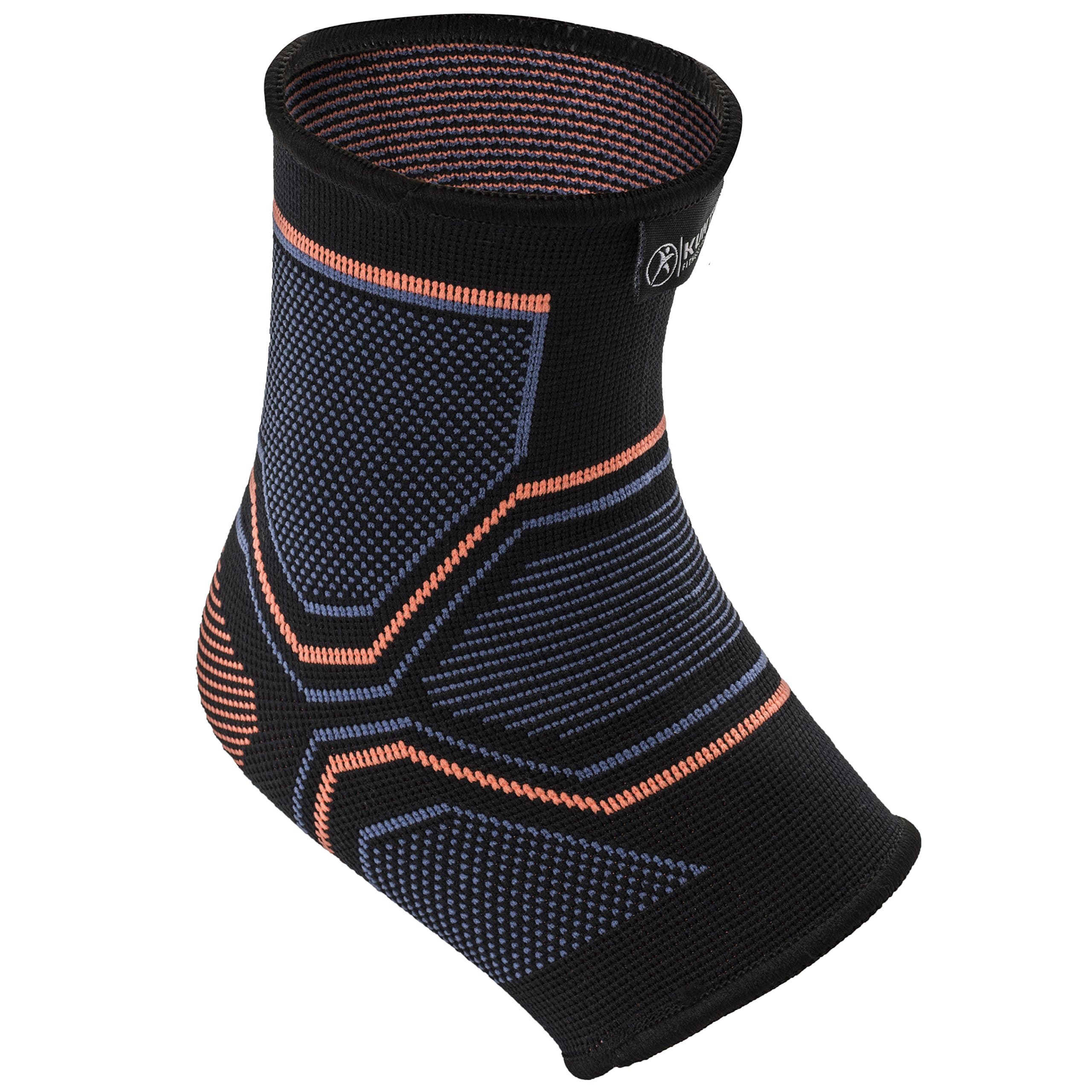 Kunto Fitness Ankle Brace Compression Support Sleeve for Injury Recovery, Joint Pain, Swelling, Plantar Fasciitis & Achilles Tendon - Superior Arch Support Foot Socks for Any Activity! (Large)