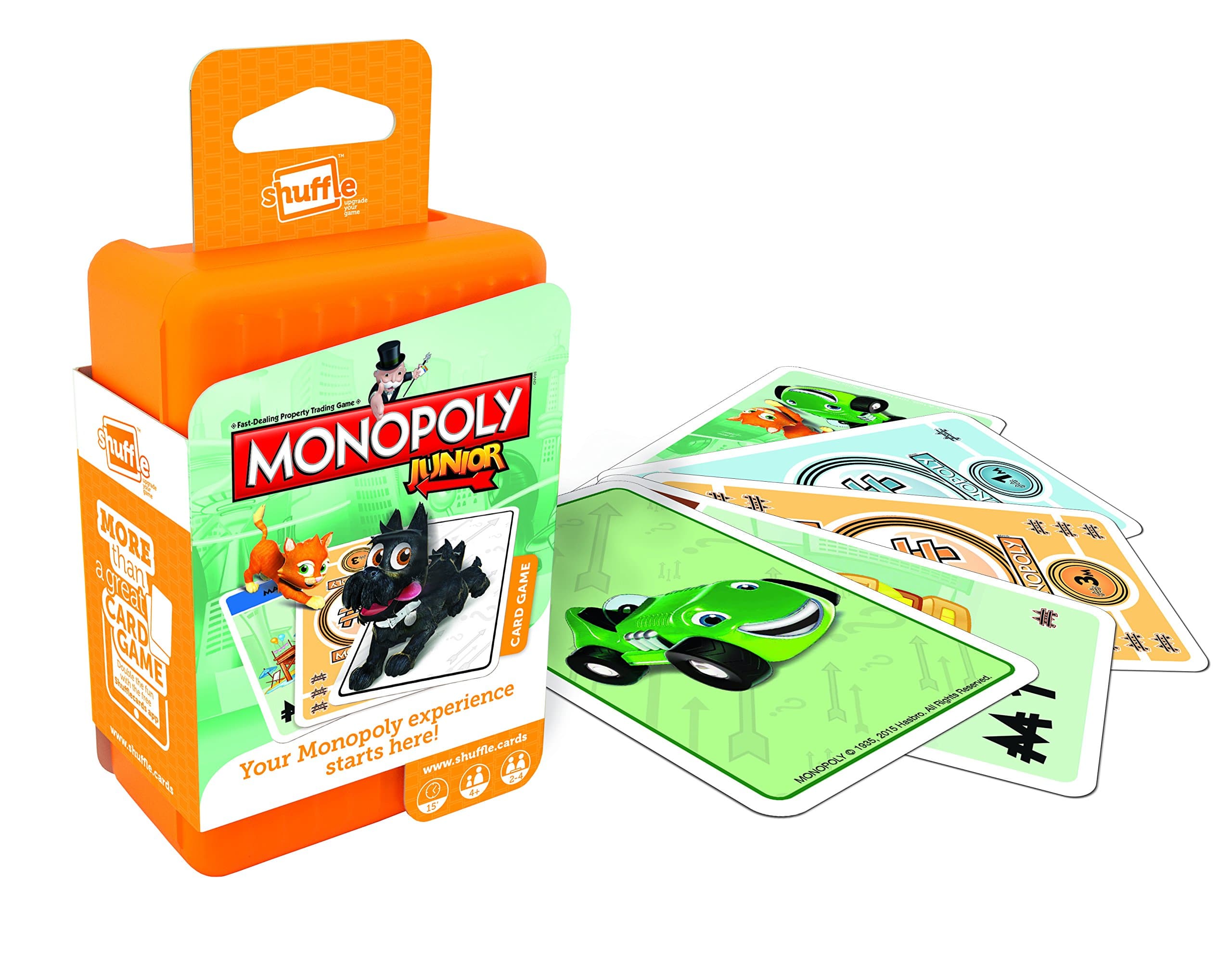 Shuffle CASEPOWER Children's Monopoly Junior Card Game