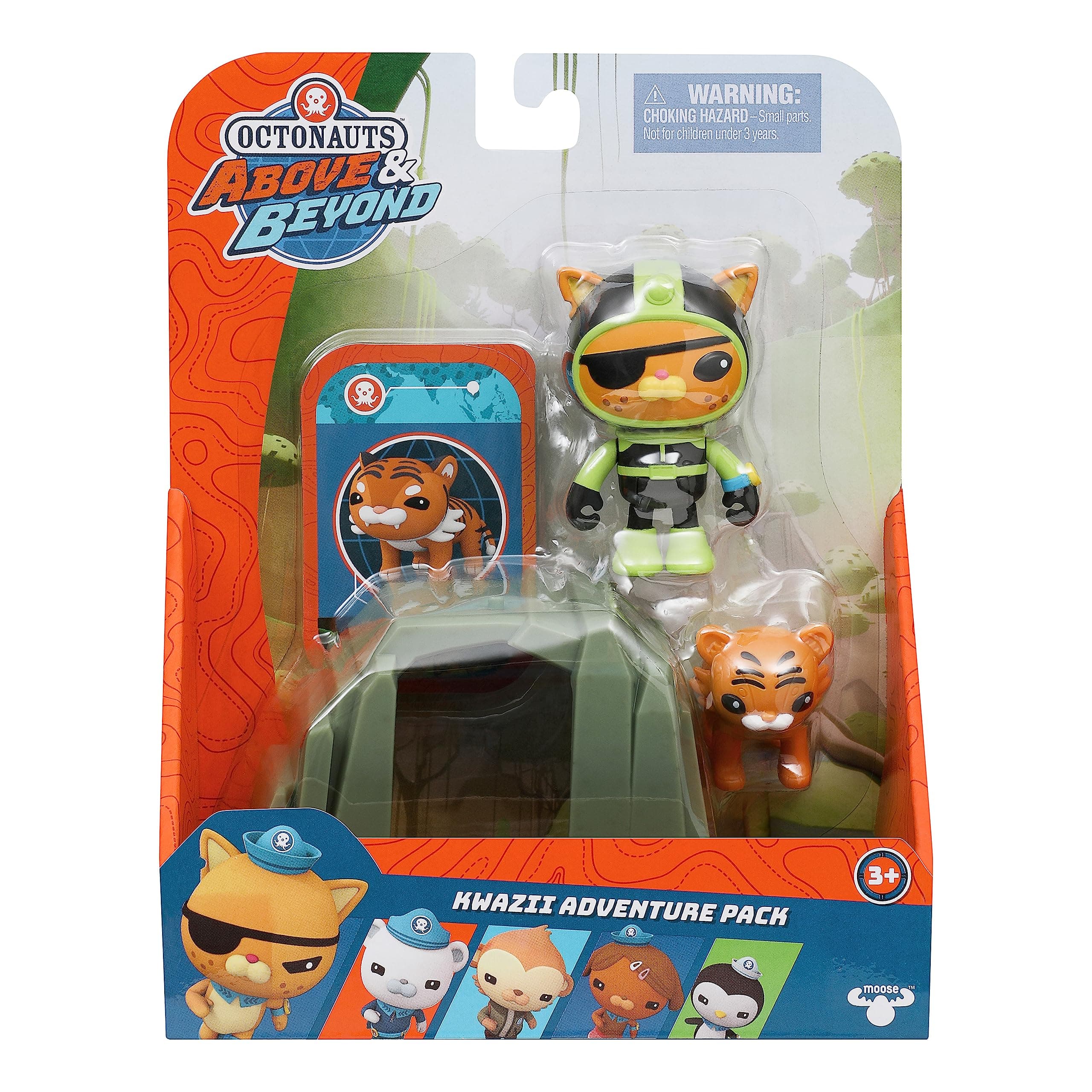 Octonauts 61100 Above & Beyond | Deluxe Toy Figure | Kwazii Adventure Pack | Recreate Missions, Green