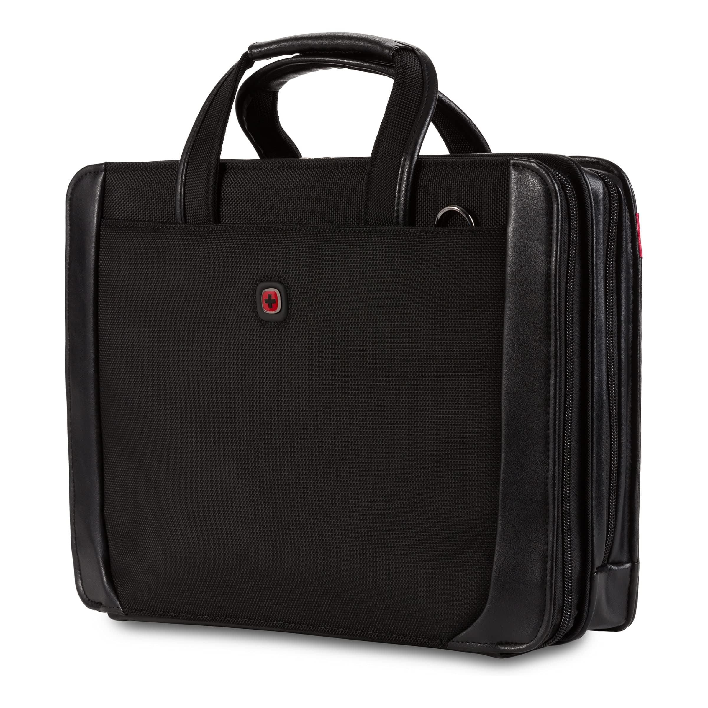 Luggage Proxy Zippered Laptop Presentation Padfolio, Black, 14-inch (601675)
