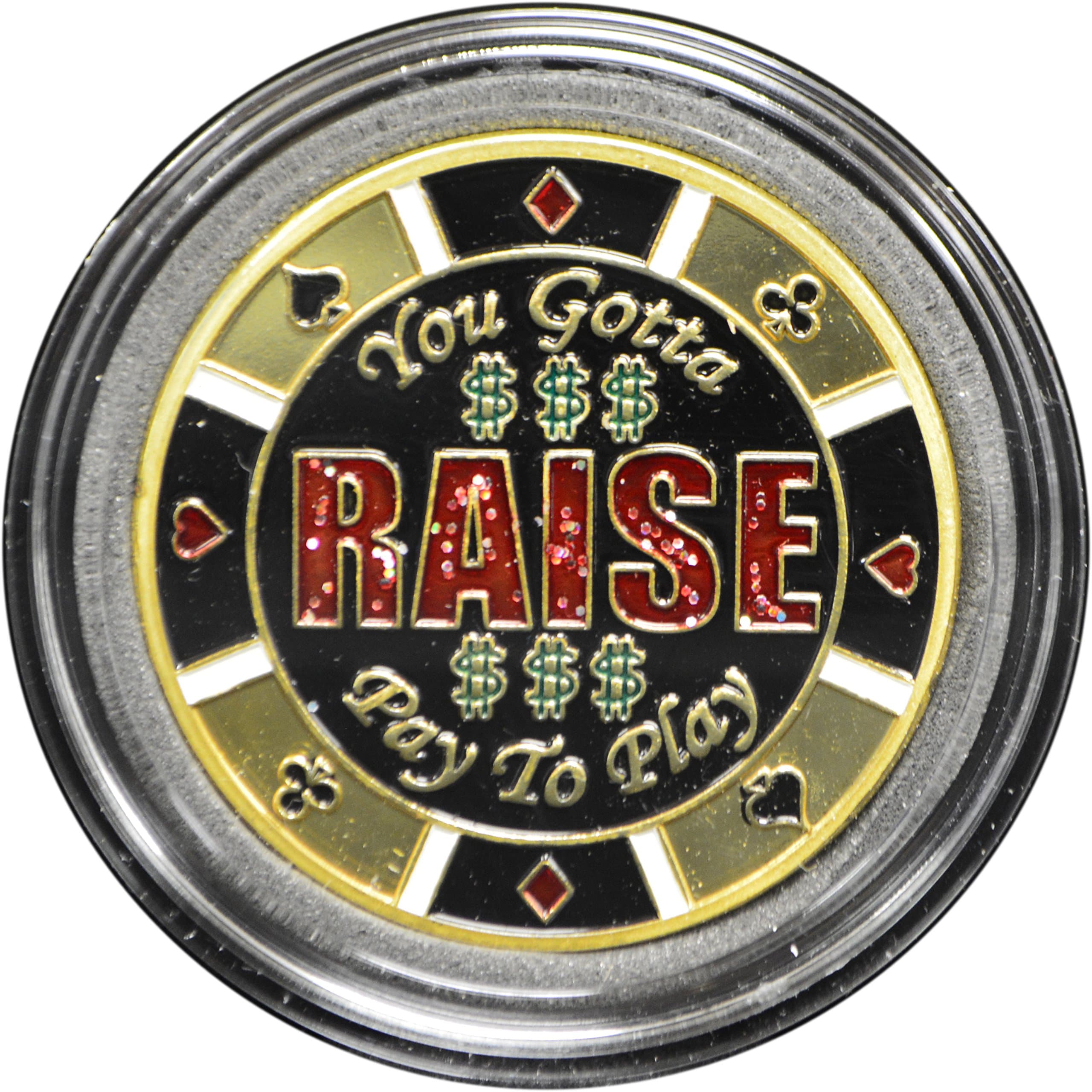 MRC POKER Hand Painted Poker Card Guard Protector - Raise