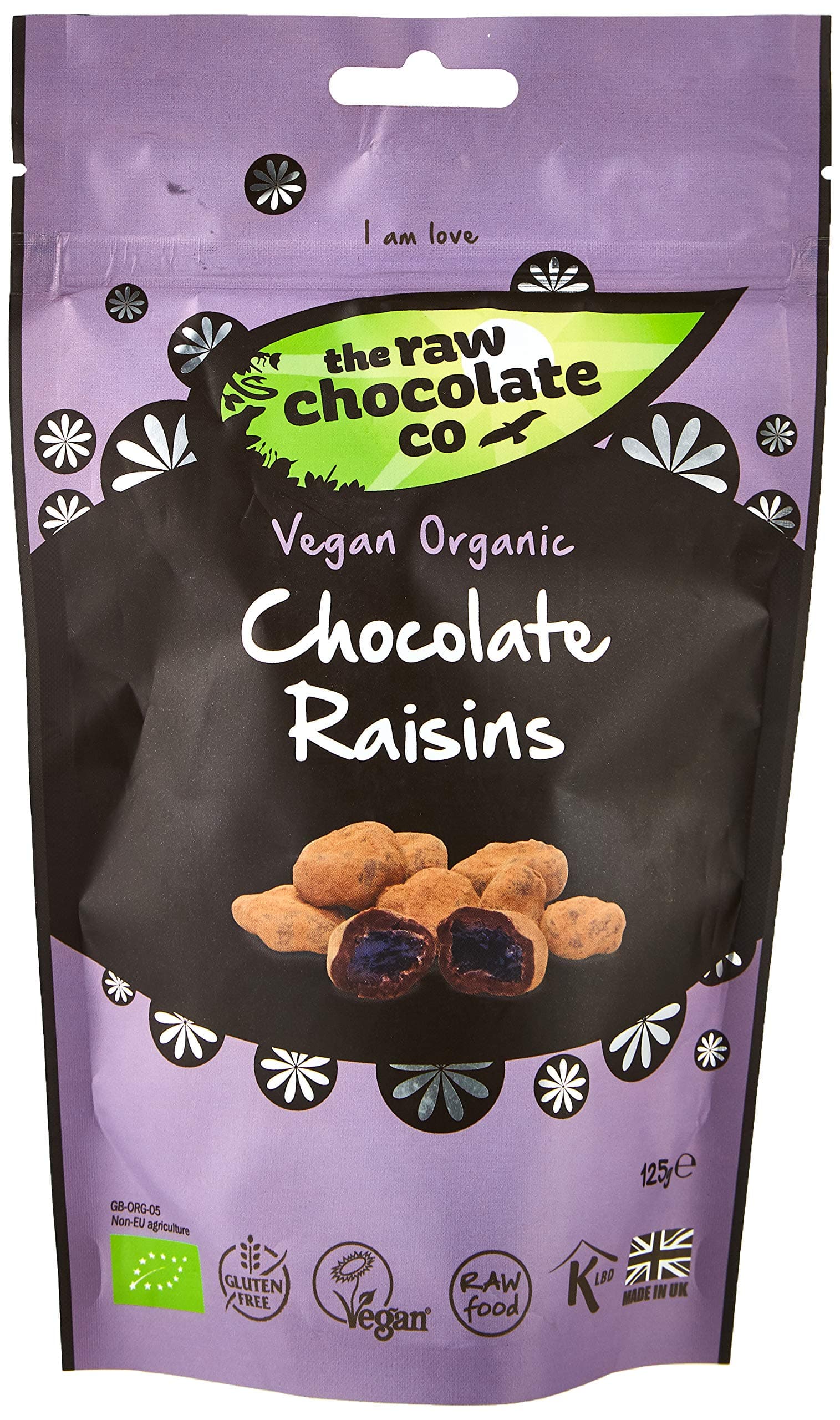 The Raw Chocolate Company - Organic Raw Chocolate Covered Raisins - 200g