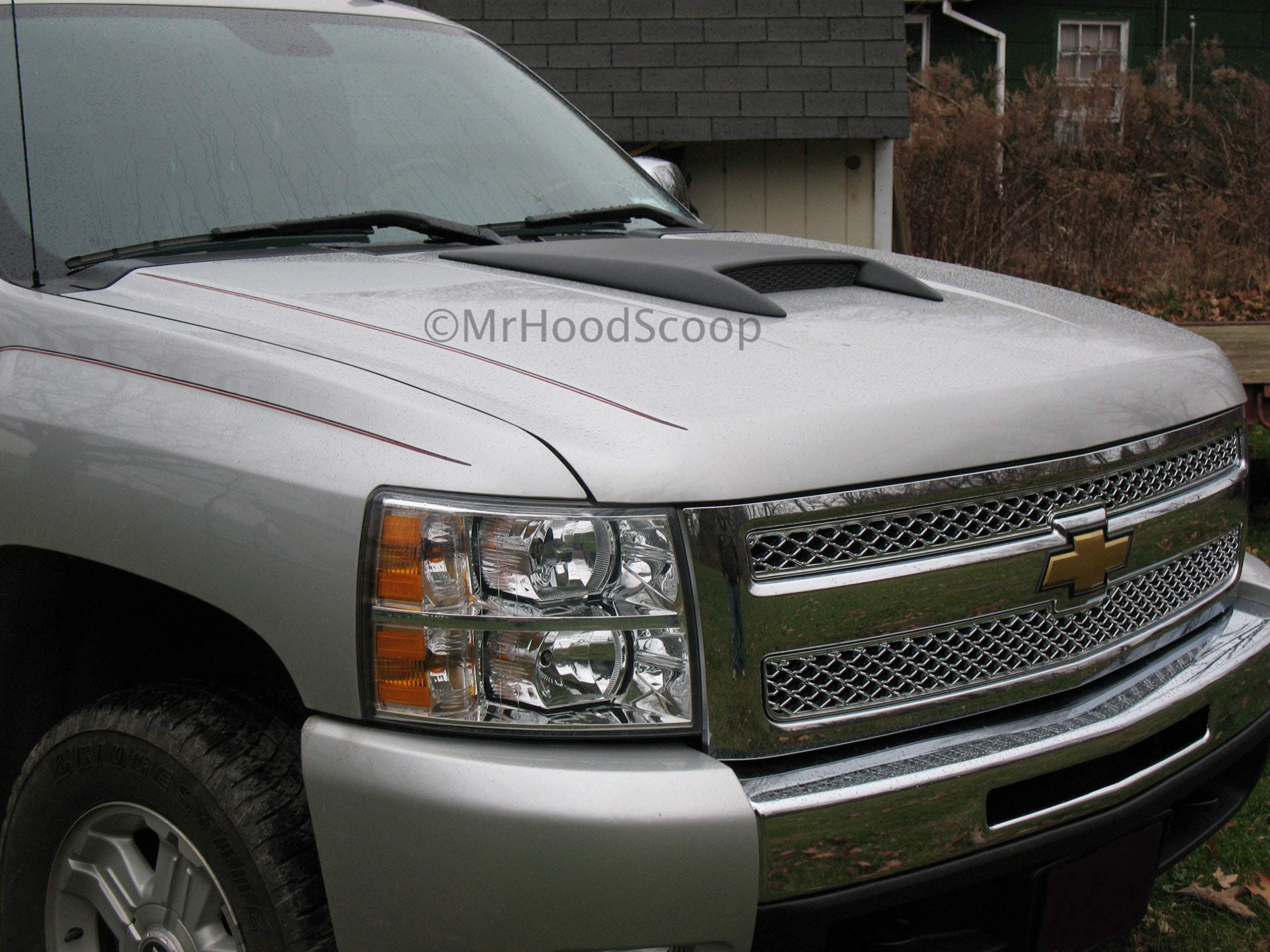 Unpainted Hood Scoop Compatible with 2007-2013 Chevrolet Silverado HS0010