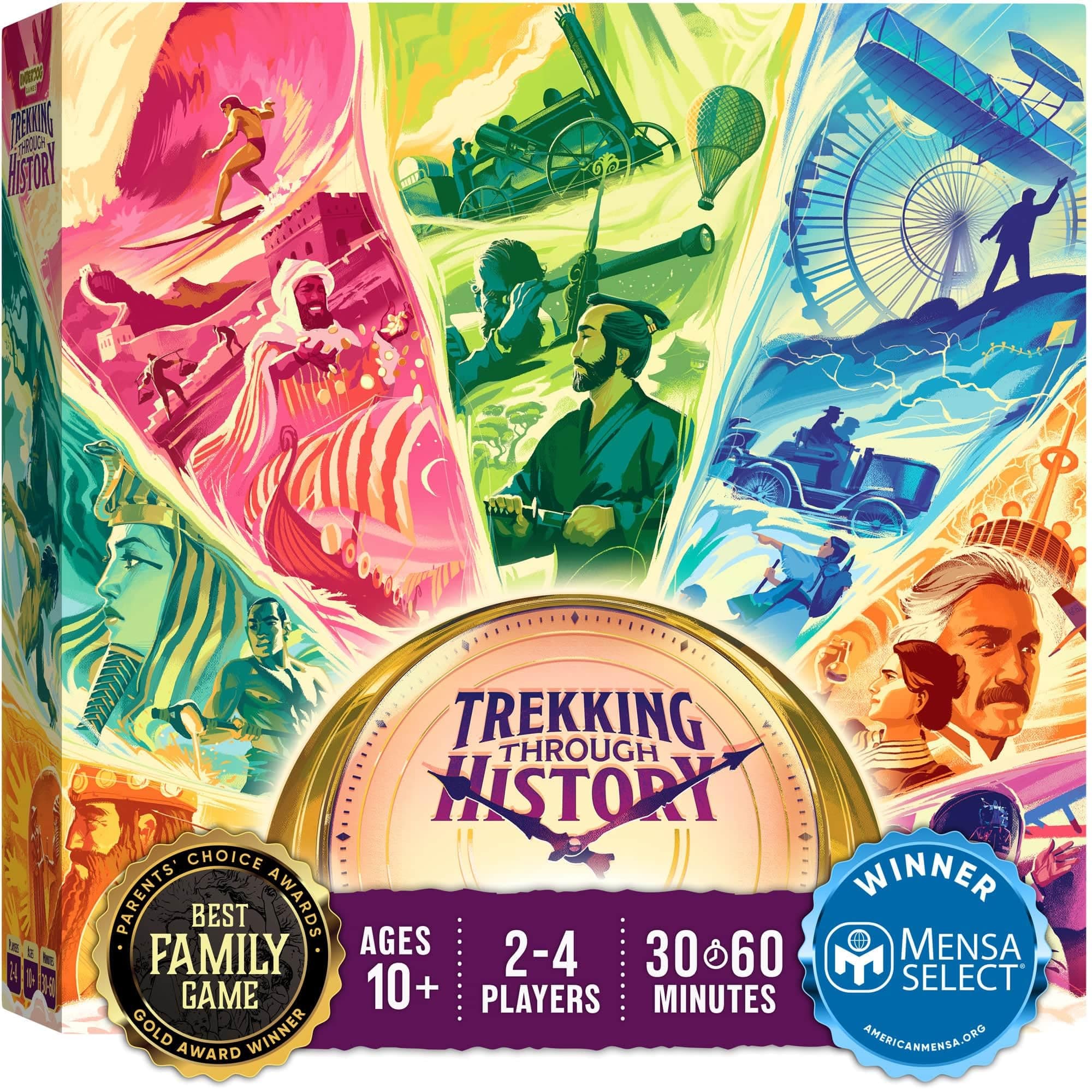 Underdog Games Trekking through History - The Strategic Time Travel Family Board Game