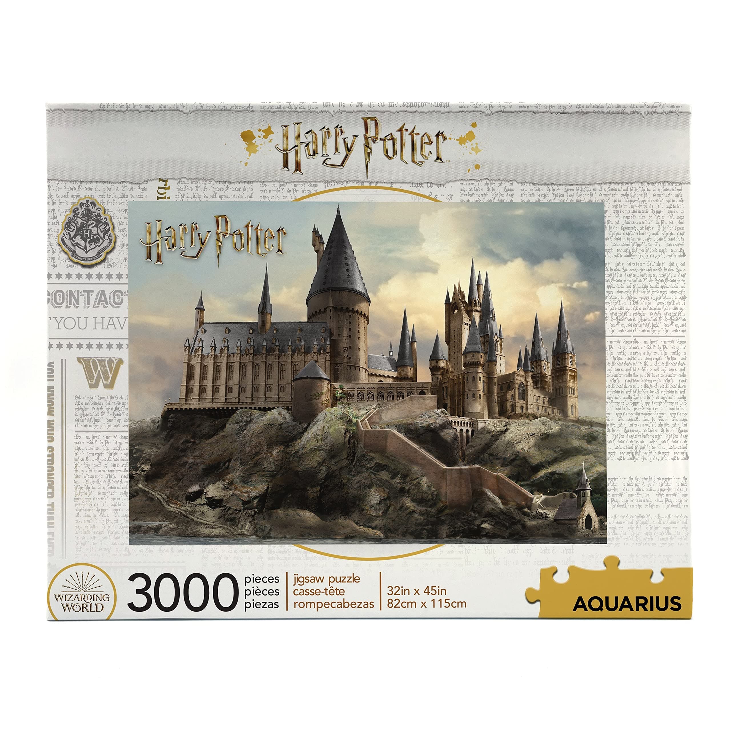 AQUARIUS Harry Potter Puzzle Hogwarts Castle (3000 Piece Jigsaw Puzzle) - Officially Licensed Harry Potter Merchandise & Collectibles - Glare Free - Virtually No Puzzle Dust - 32x45in,Kid