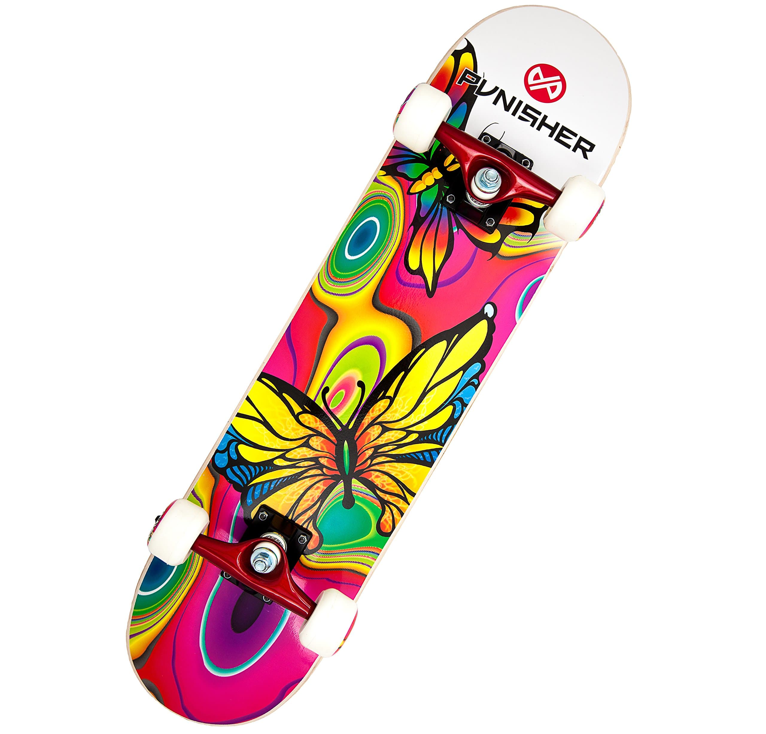 Girls Skateboard Complete with 31.5" x 7.75" Double Kick Concave Deck Canadian Maple ABEC-7 Bearings