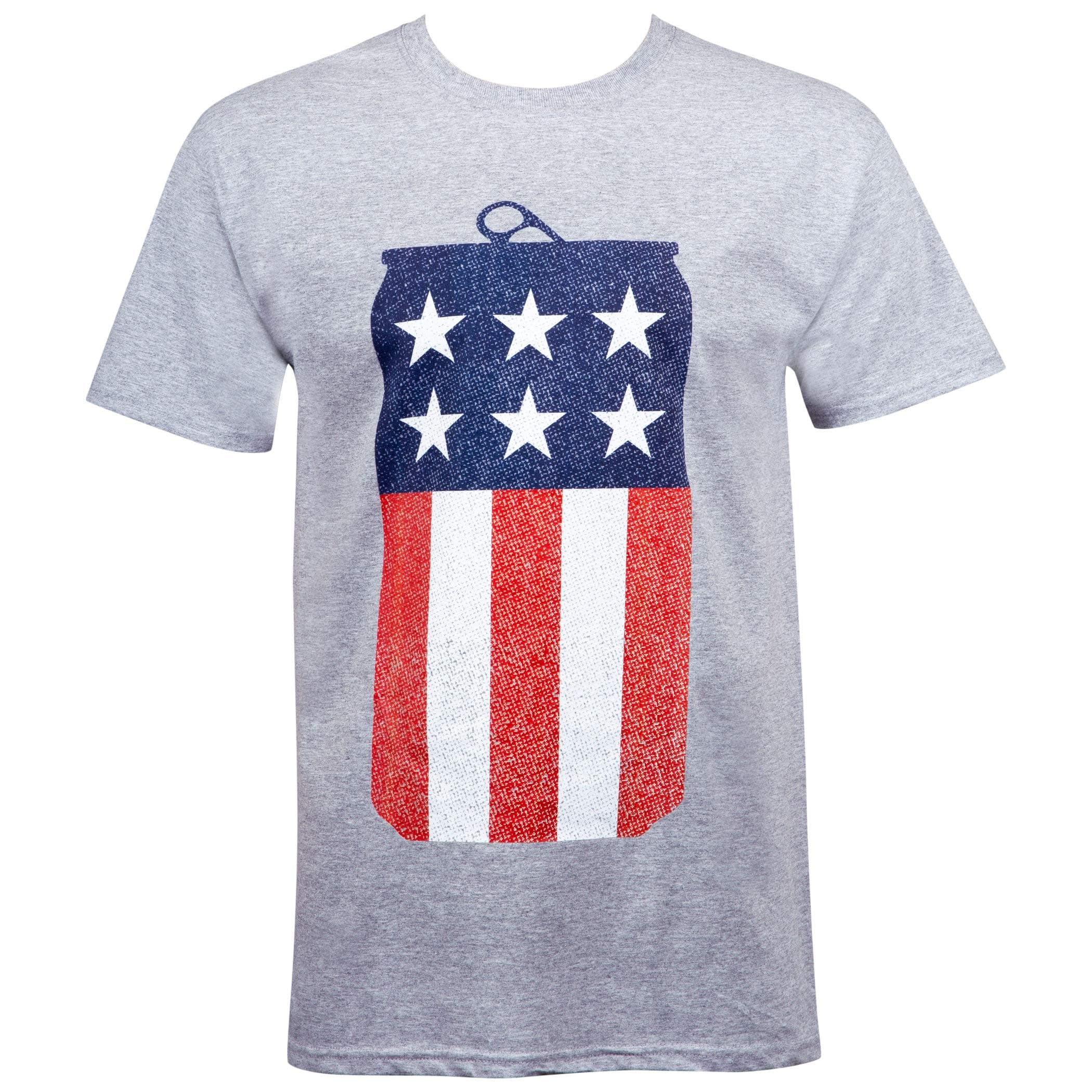 Miller Lite American Flag Patriotic Can Tshirt