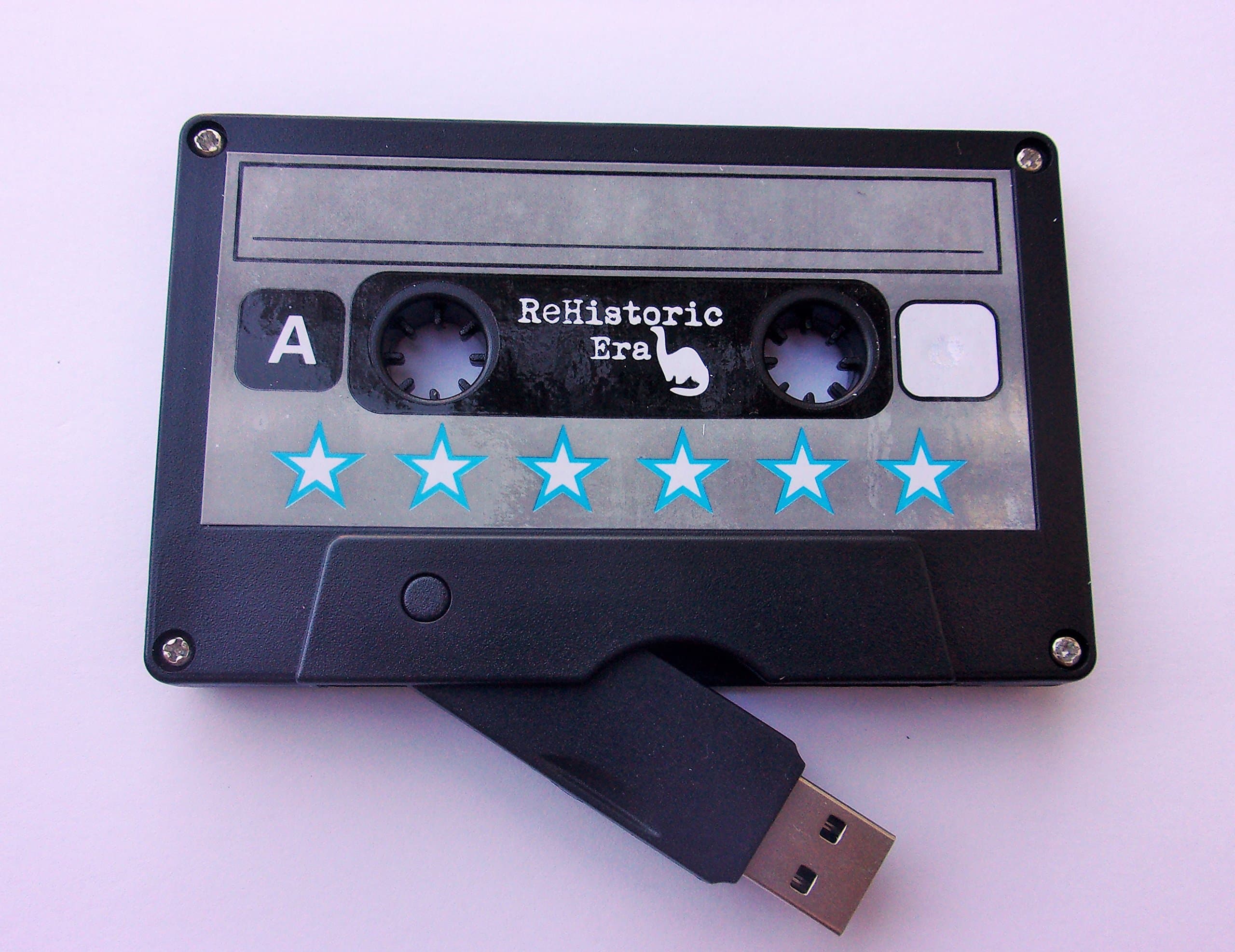 Cassette Tape USB Stick Flash Drive, 8 GB, 2.0 USB-Star Design, Data Storage, Flash Drive, Jump Drive, Computer Data, Music Storage, Picture Storage